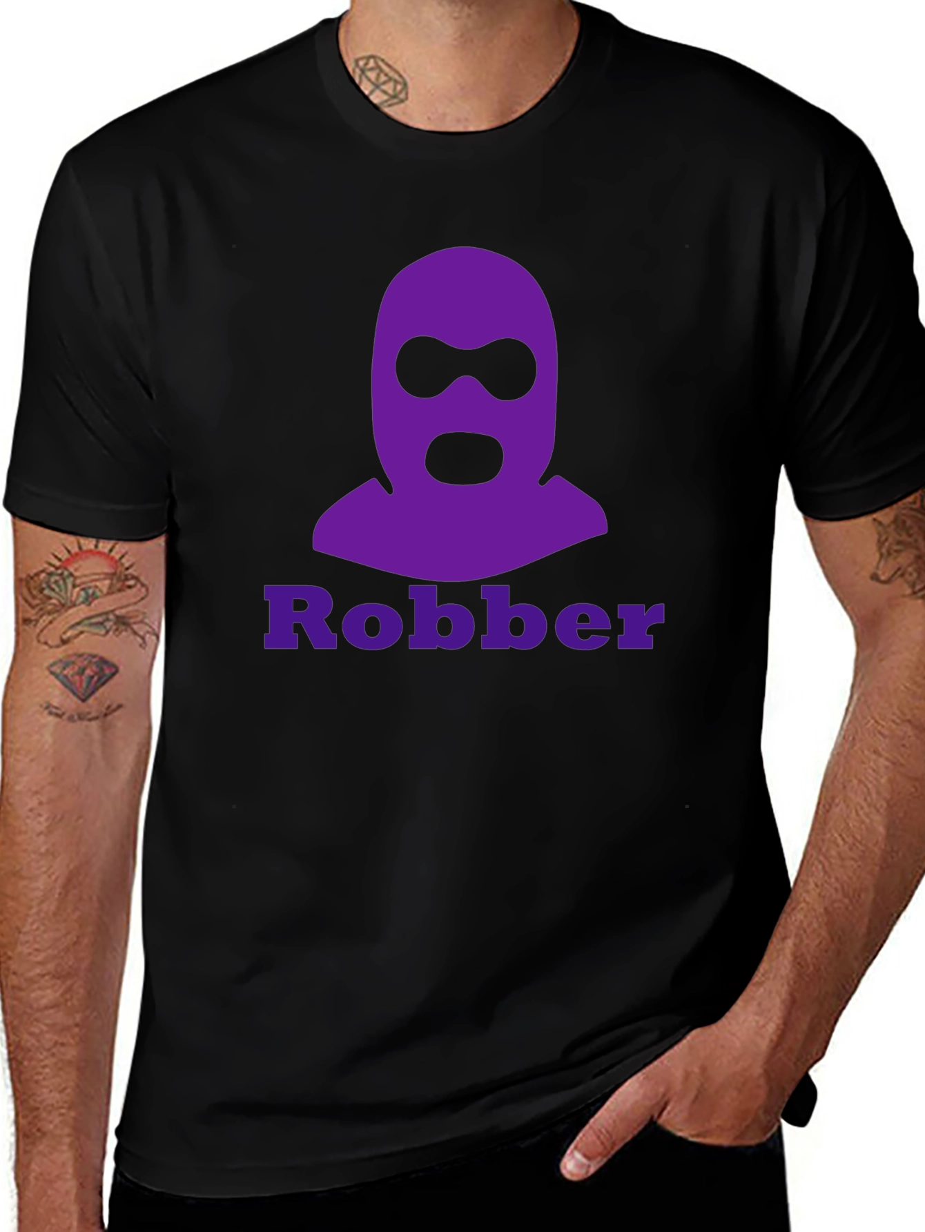 Robber Graphic Tee - Funny T-Shirt