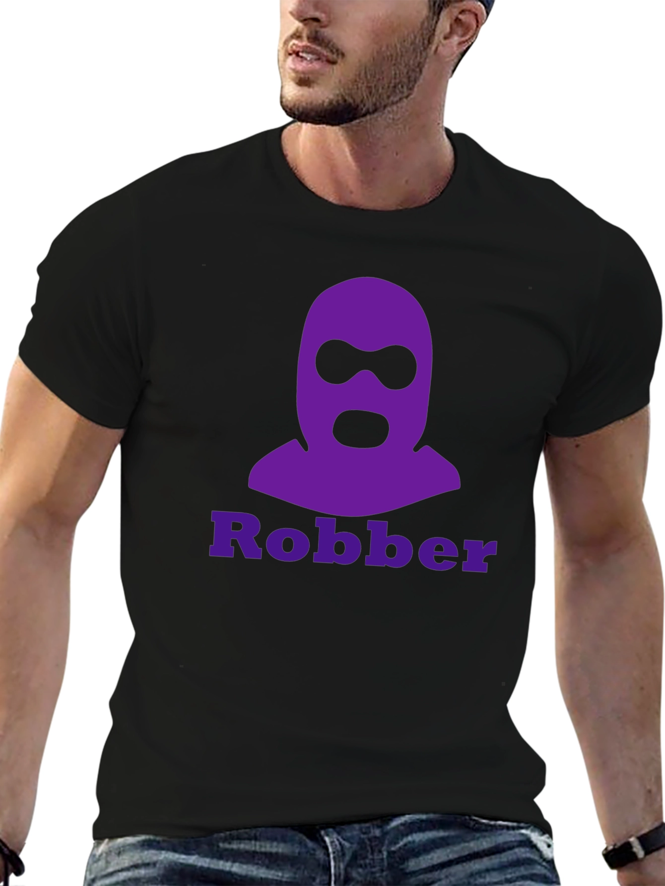 Robber Graphic Tee - Funny T-Shirt