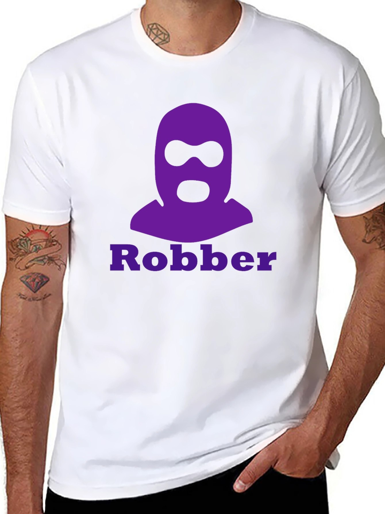 Robber Graphic Tee - Funny T-Shirt