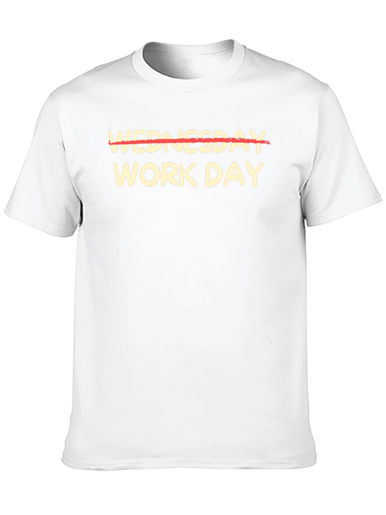 Wednesday Work Day T-Shirt - Black Cotton Tee
