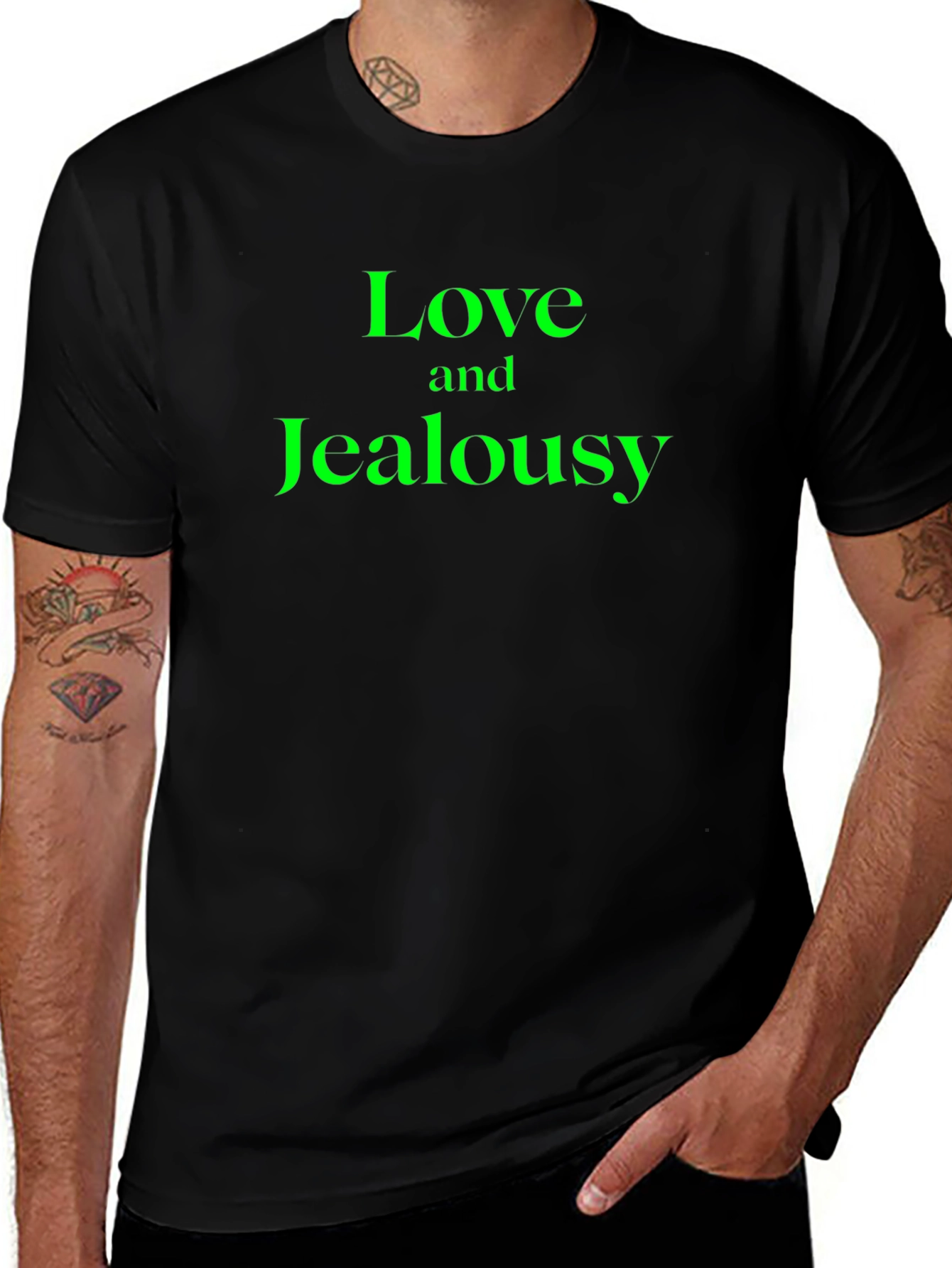 Love and Jealousy T-Shirt - Novelty Tee