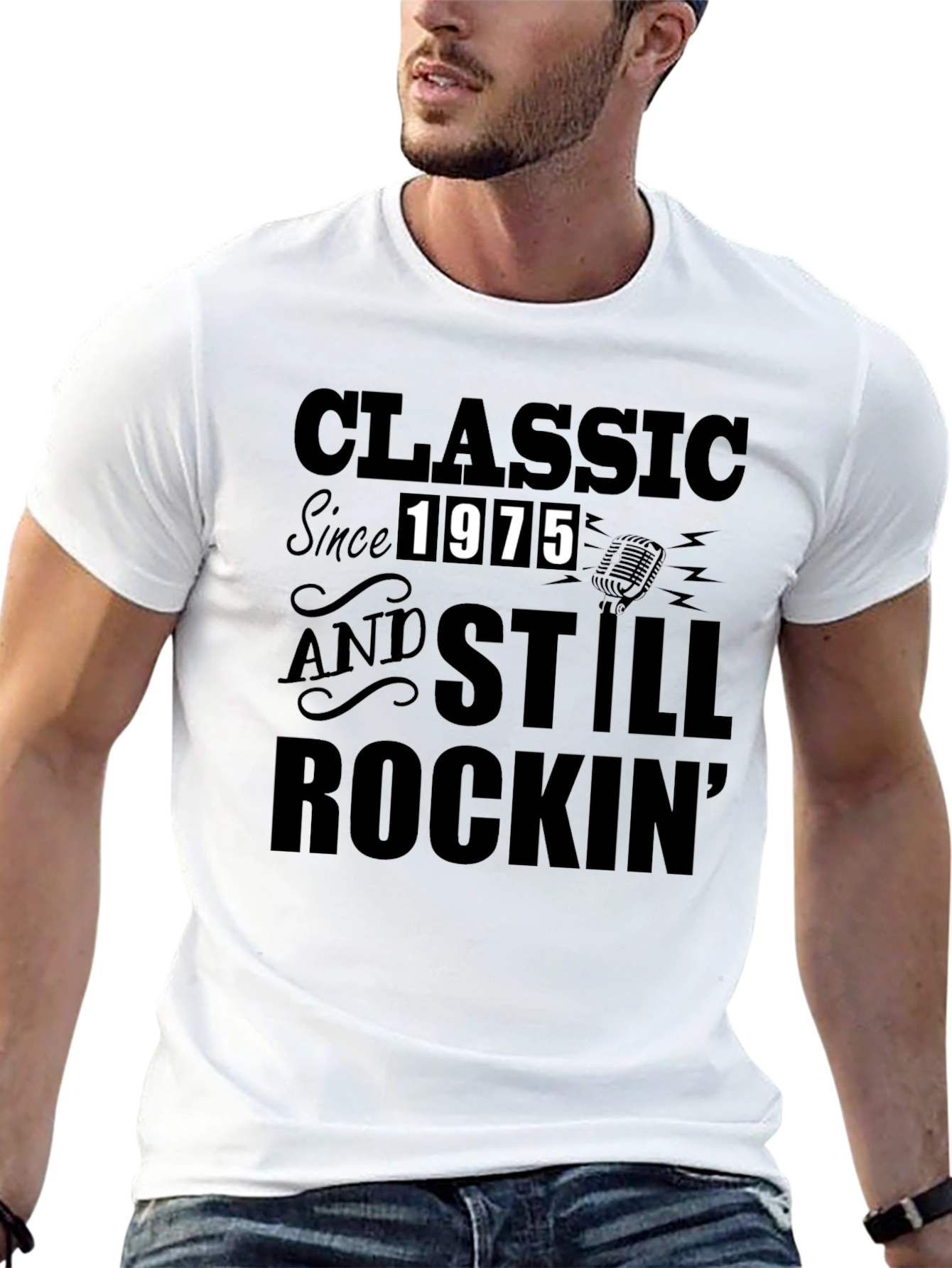 Classic Since 1975 Black Graphic Tee