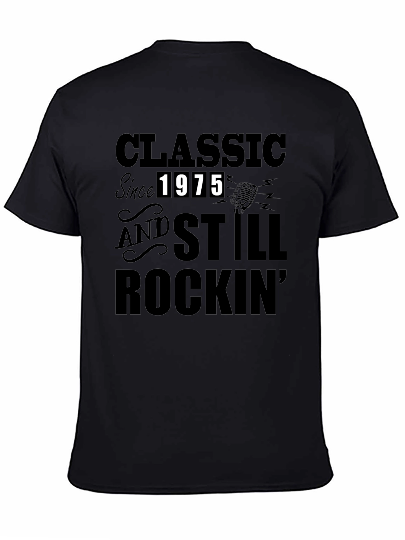 Classic Since 1975 Black Graphic Tee