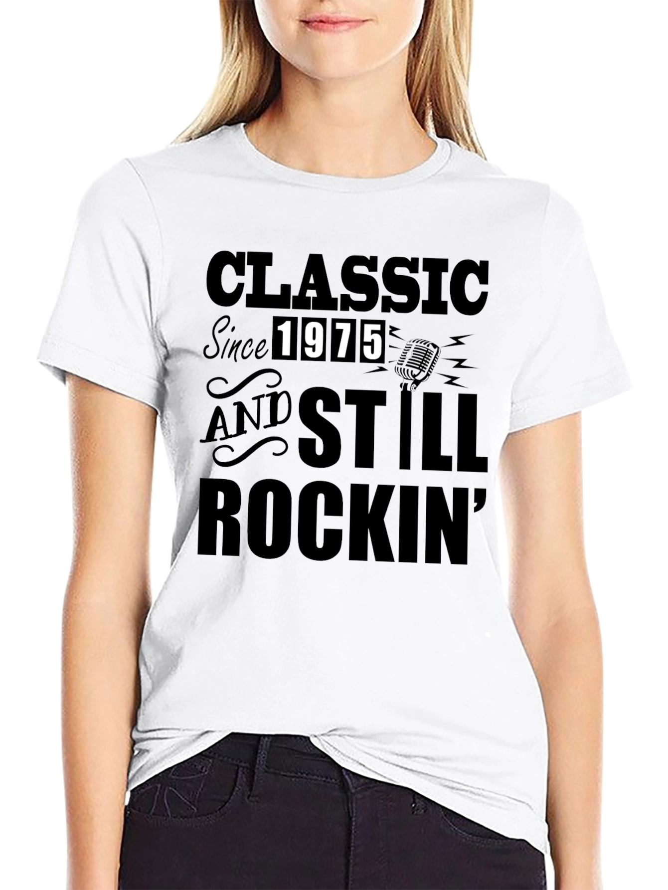 Classic Since 1975 Black Graphic Tee
