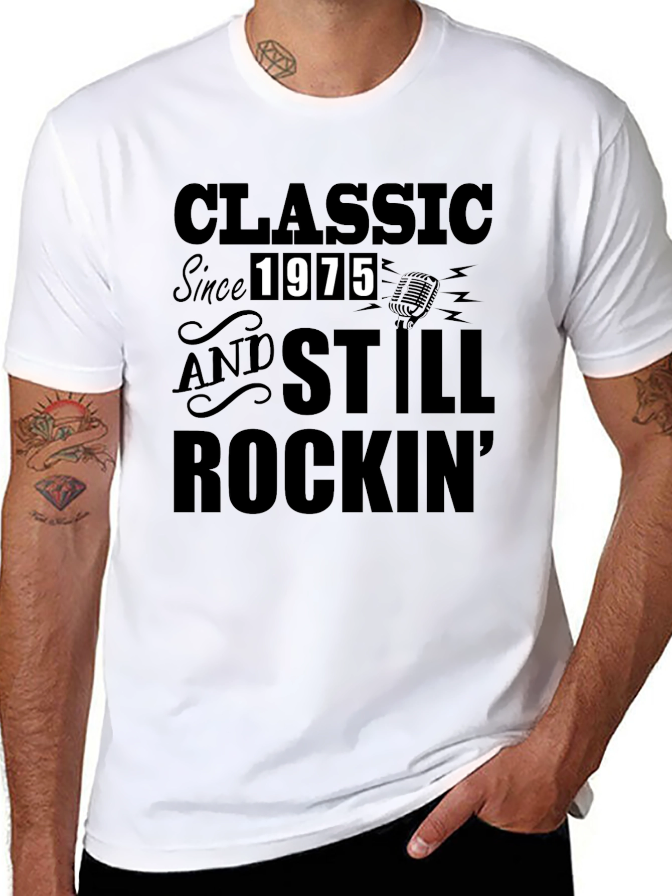 Classic Since 1975 Black Graphic Tee