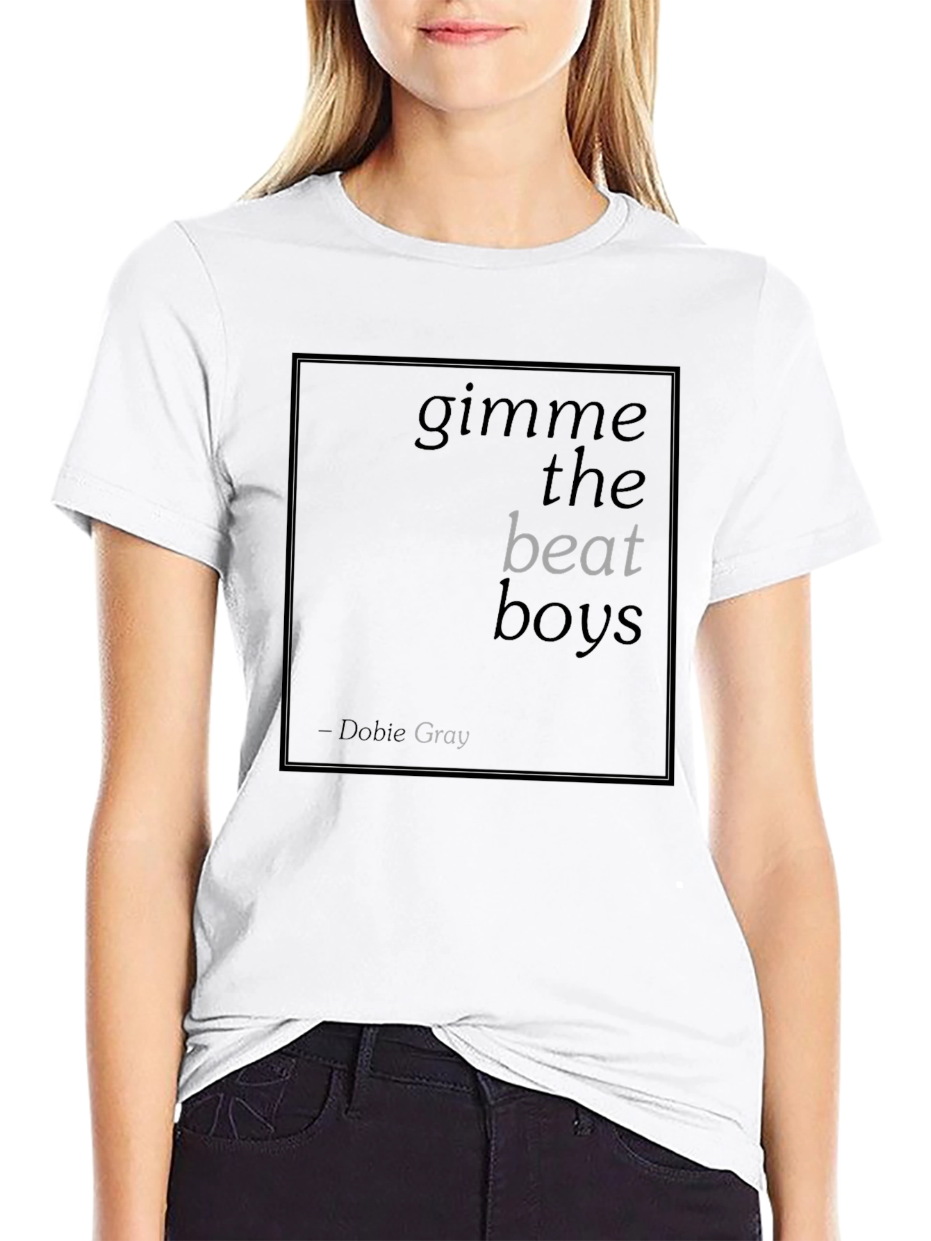 Gimme the Beat Boys Black T-Shirt - Dobie Gray