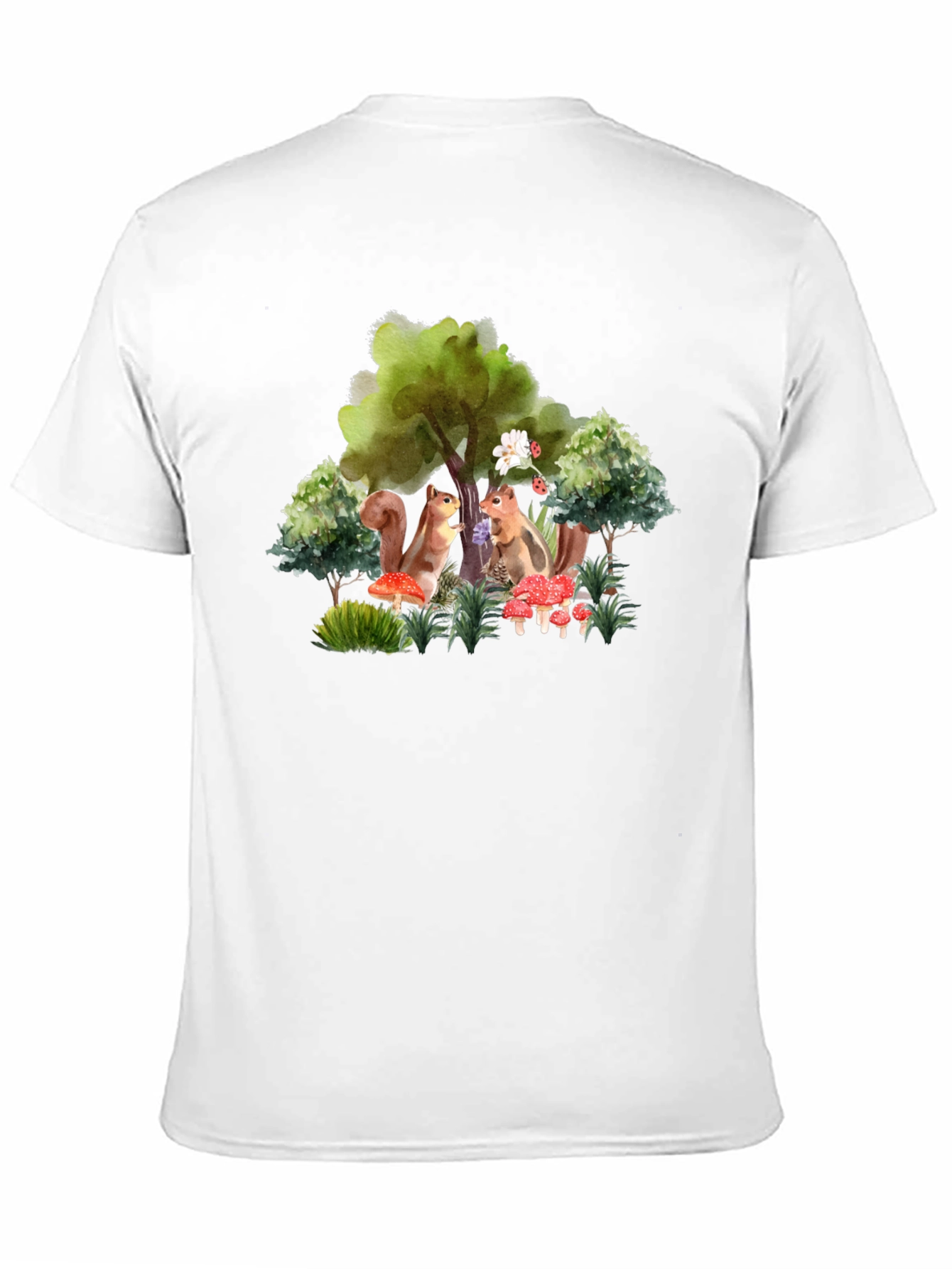 Whimsical Squirrel Graphic Tee - Nature Lovers T-Shirt