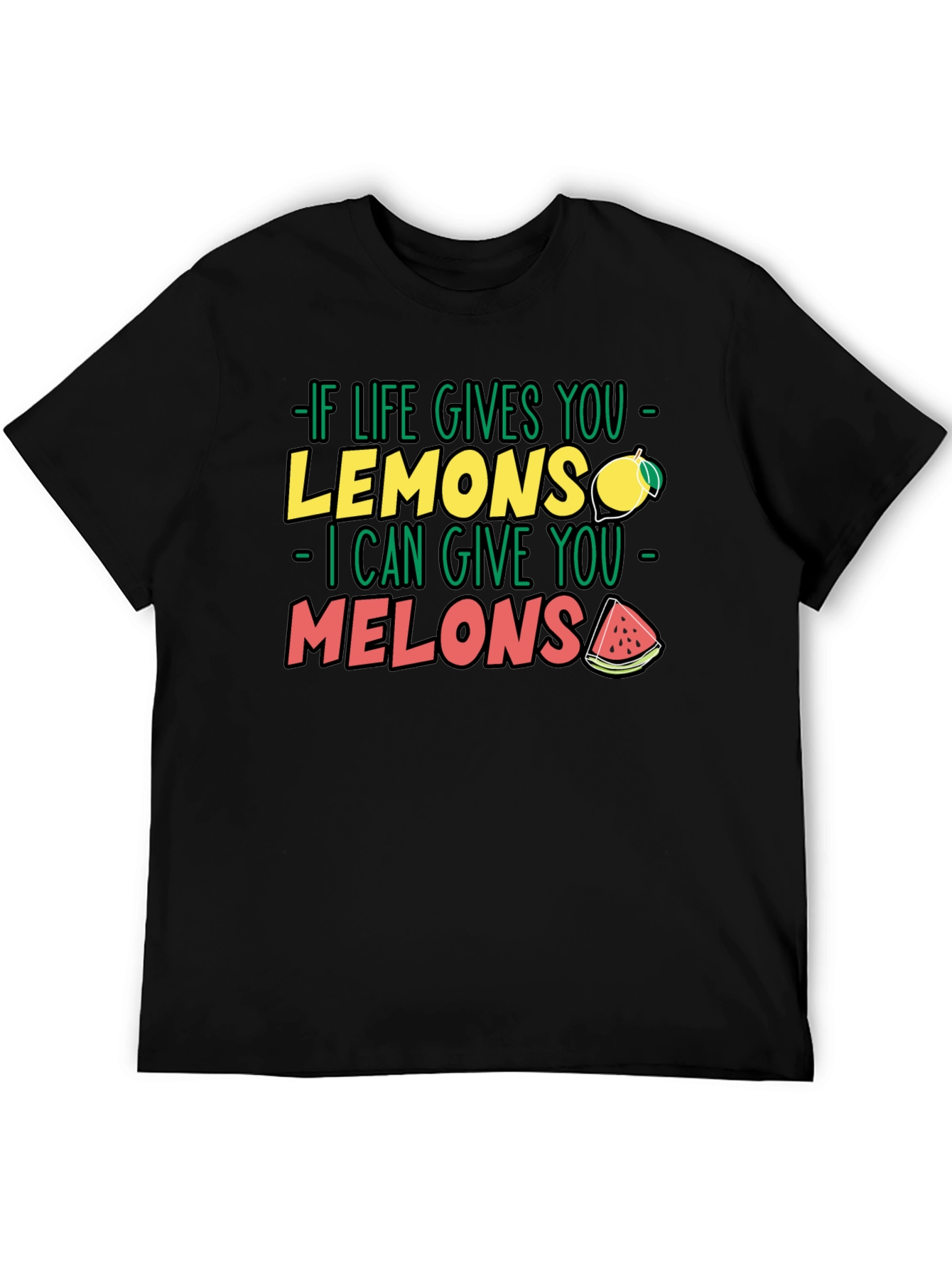 Funny Life Lemons to Melons Graphic T-Shirt