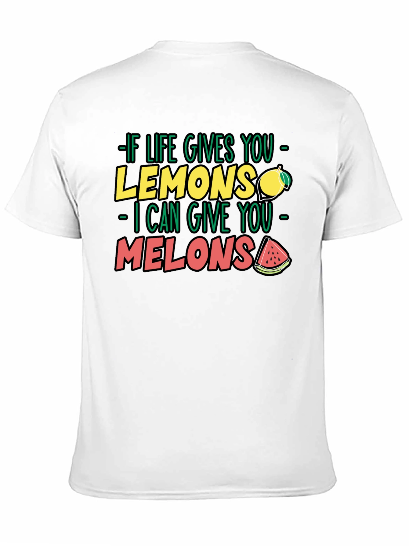 Funny Life Lemons to Melons Graphic T-Shirt