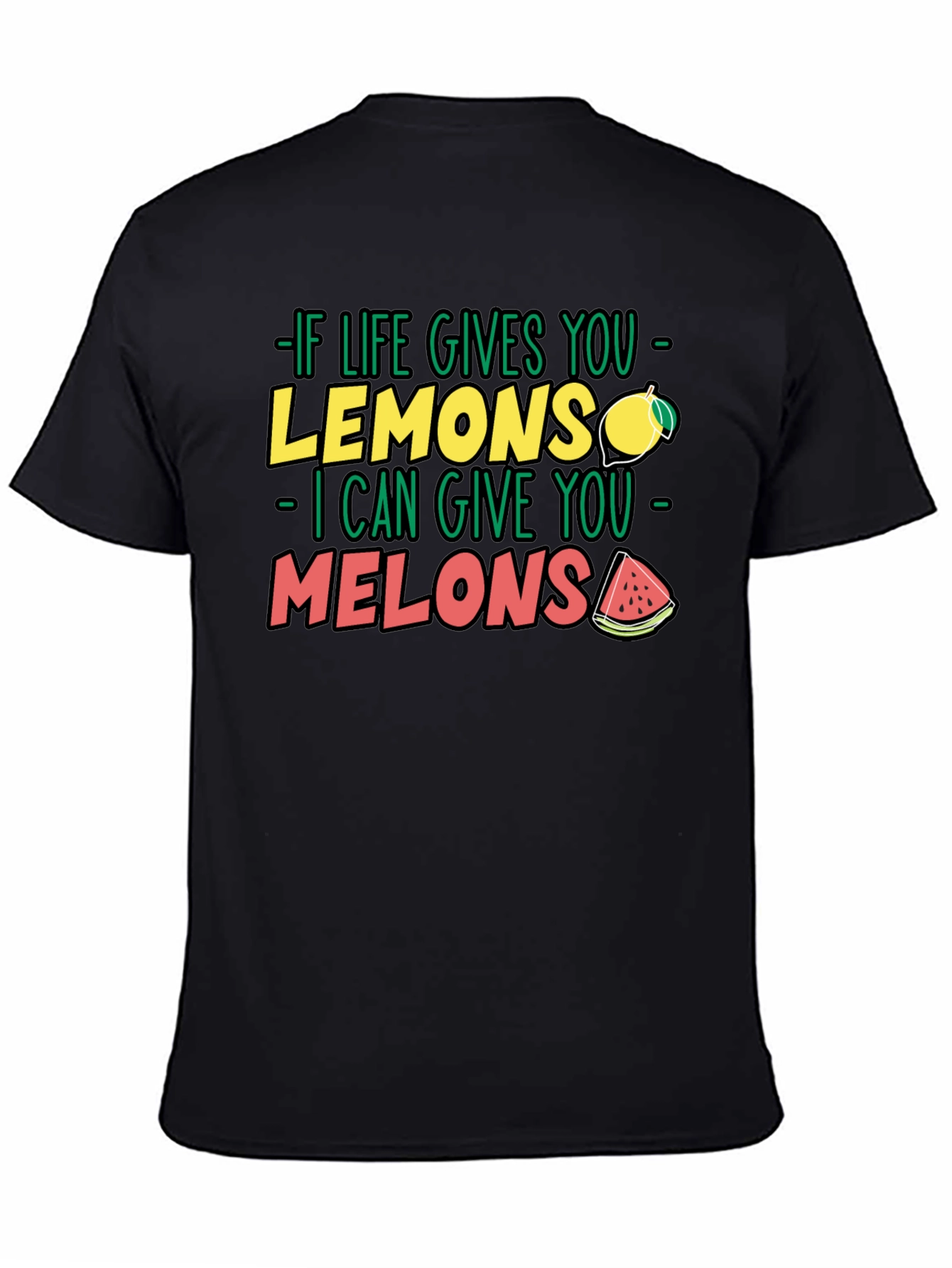 Funny Life Lemons to Melons Graphic T-Shirt