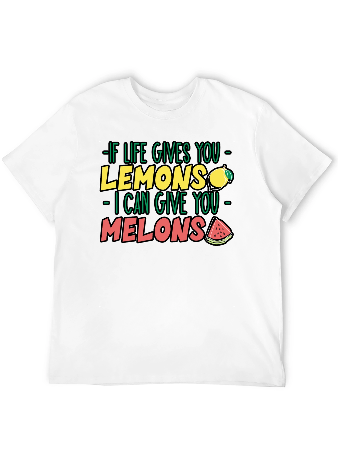 Funny Life Lemons to Melons Graphic T-Shirt