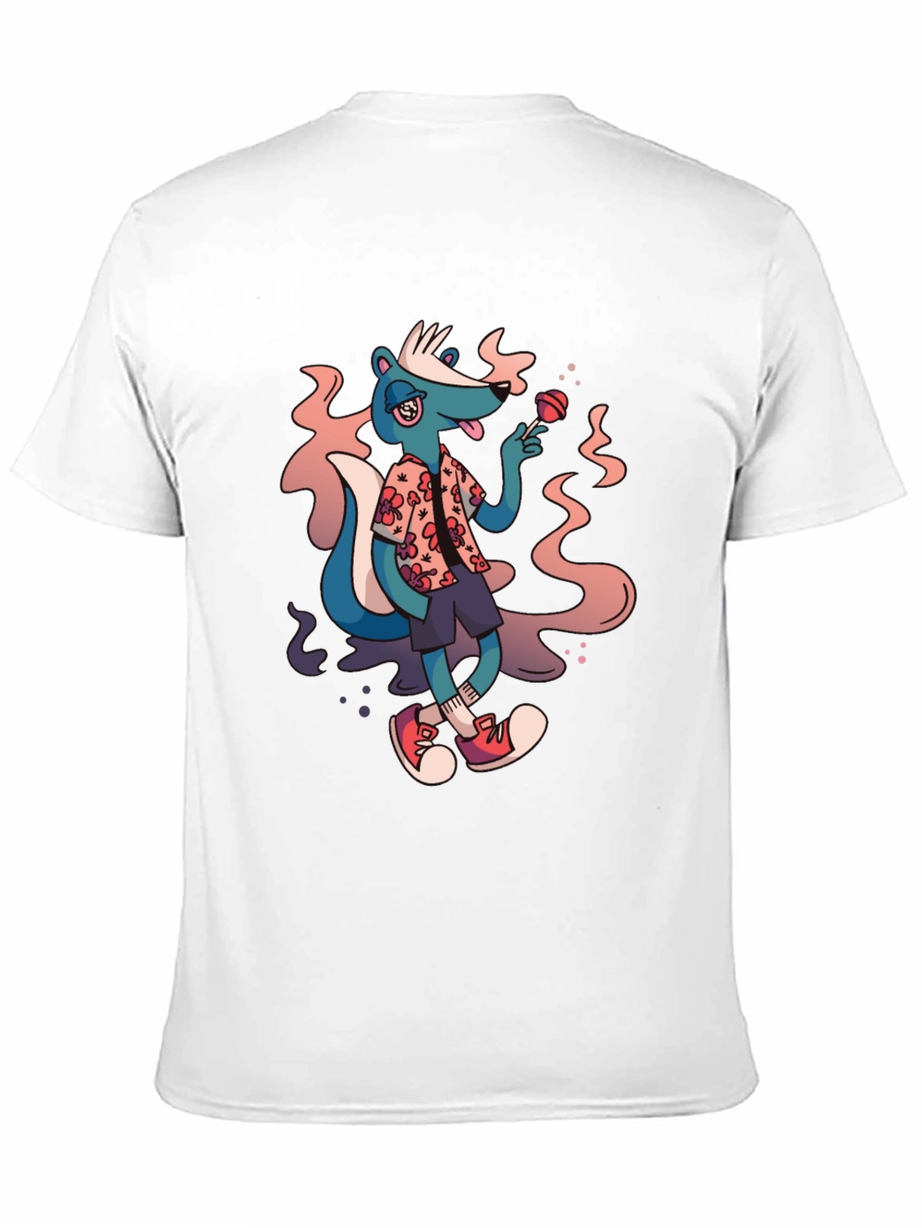Skunk with Lollipop Graphic T-Shirt