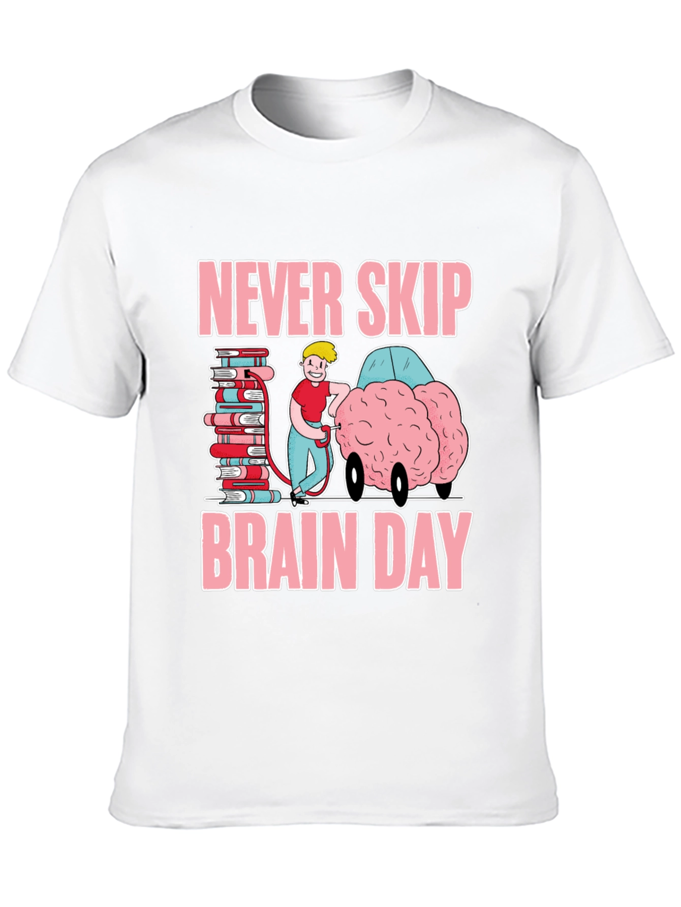 Never Skip Brain Day Graphic T-Shirt
