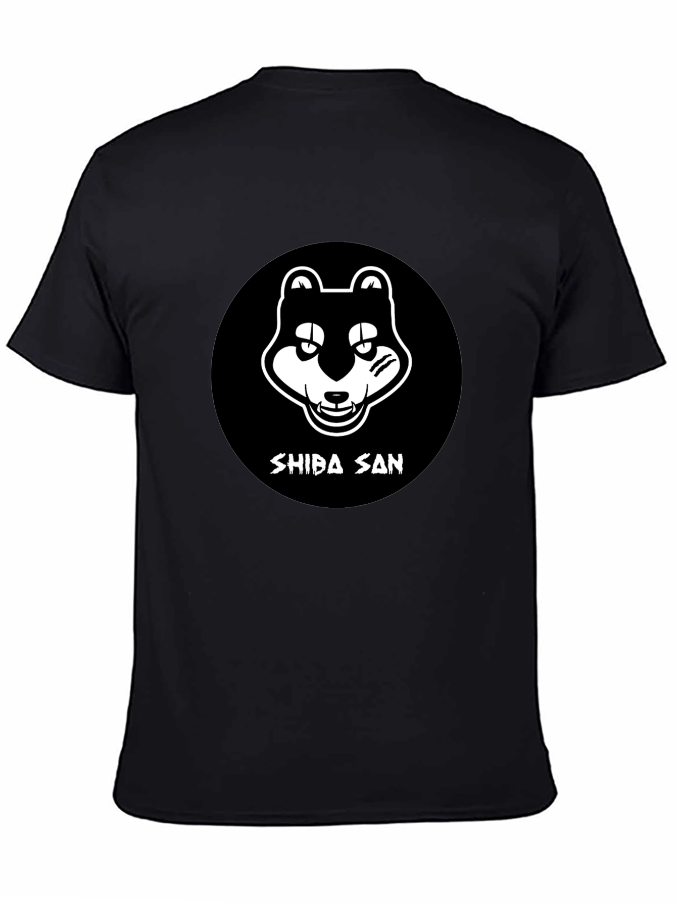Shiba San Graphic Tee - Black Cotton T-Shirt