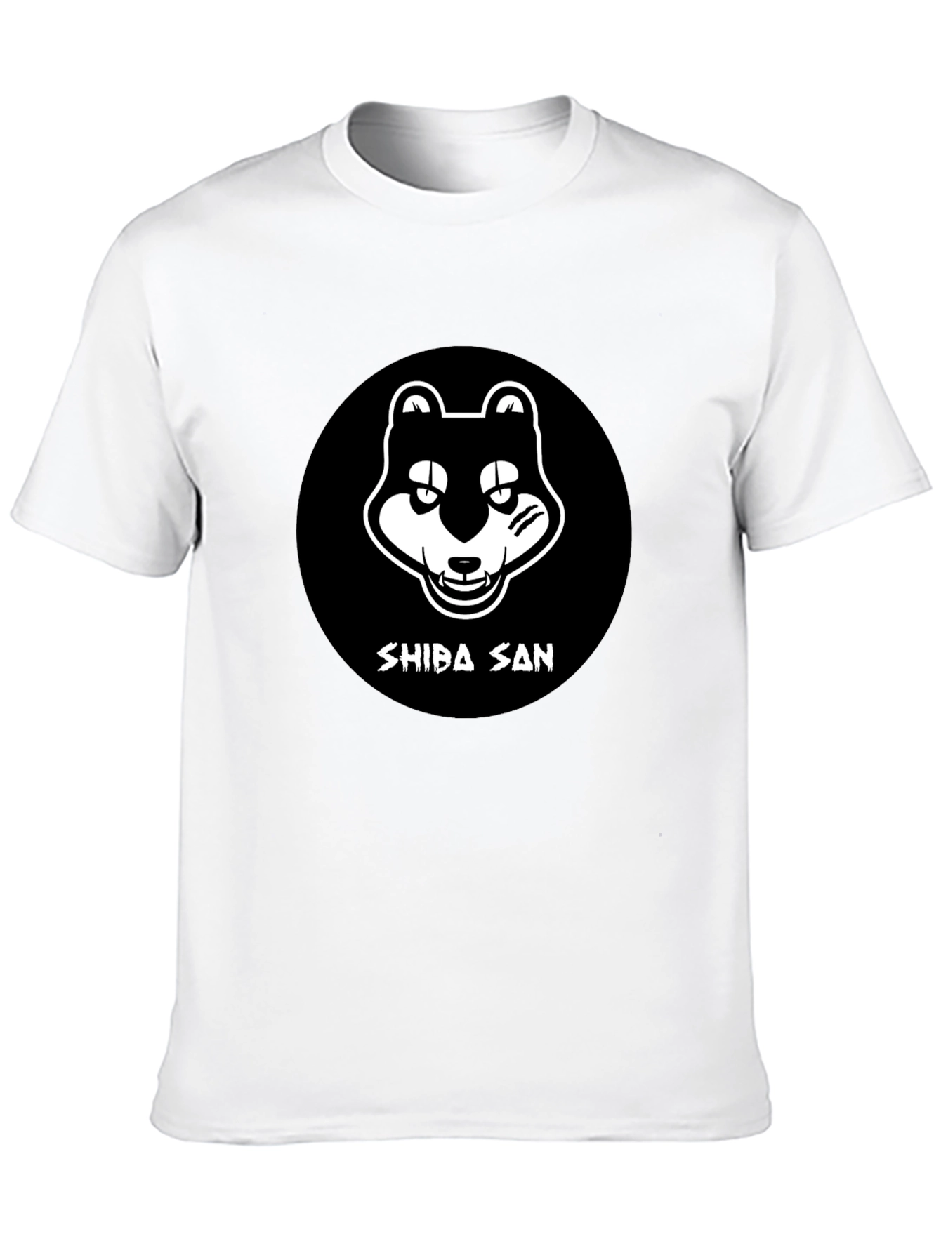 Shiba San Graphic Tee - Black Cotton T-Shirt