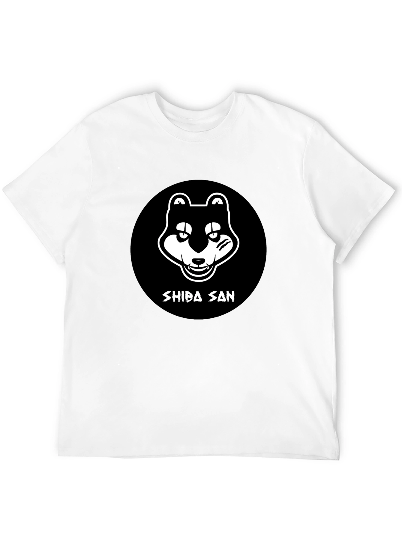 Shiba San Graphic Tee - Black Cotton T-Shirt