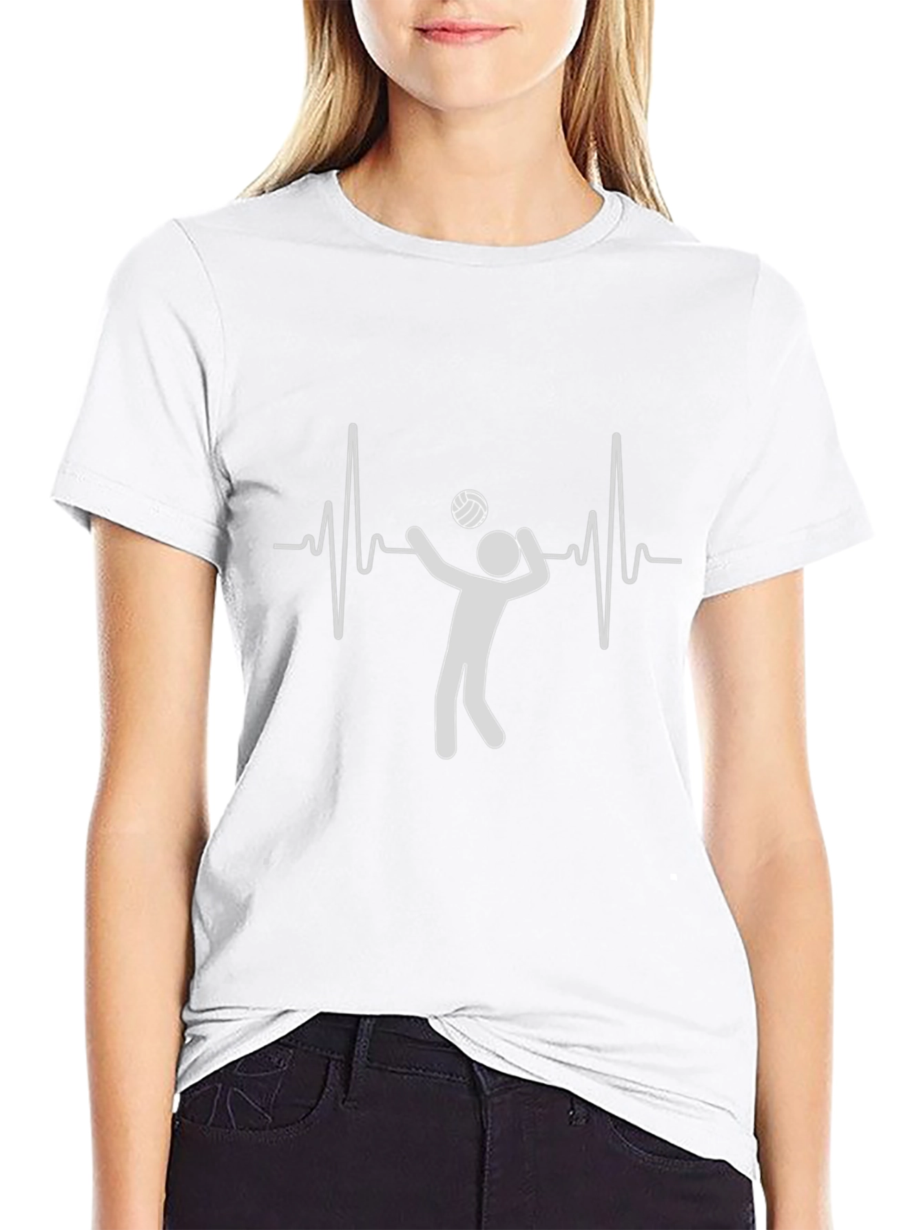 Volleyball Heartbeat T-Shirt