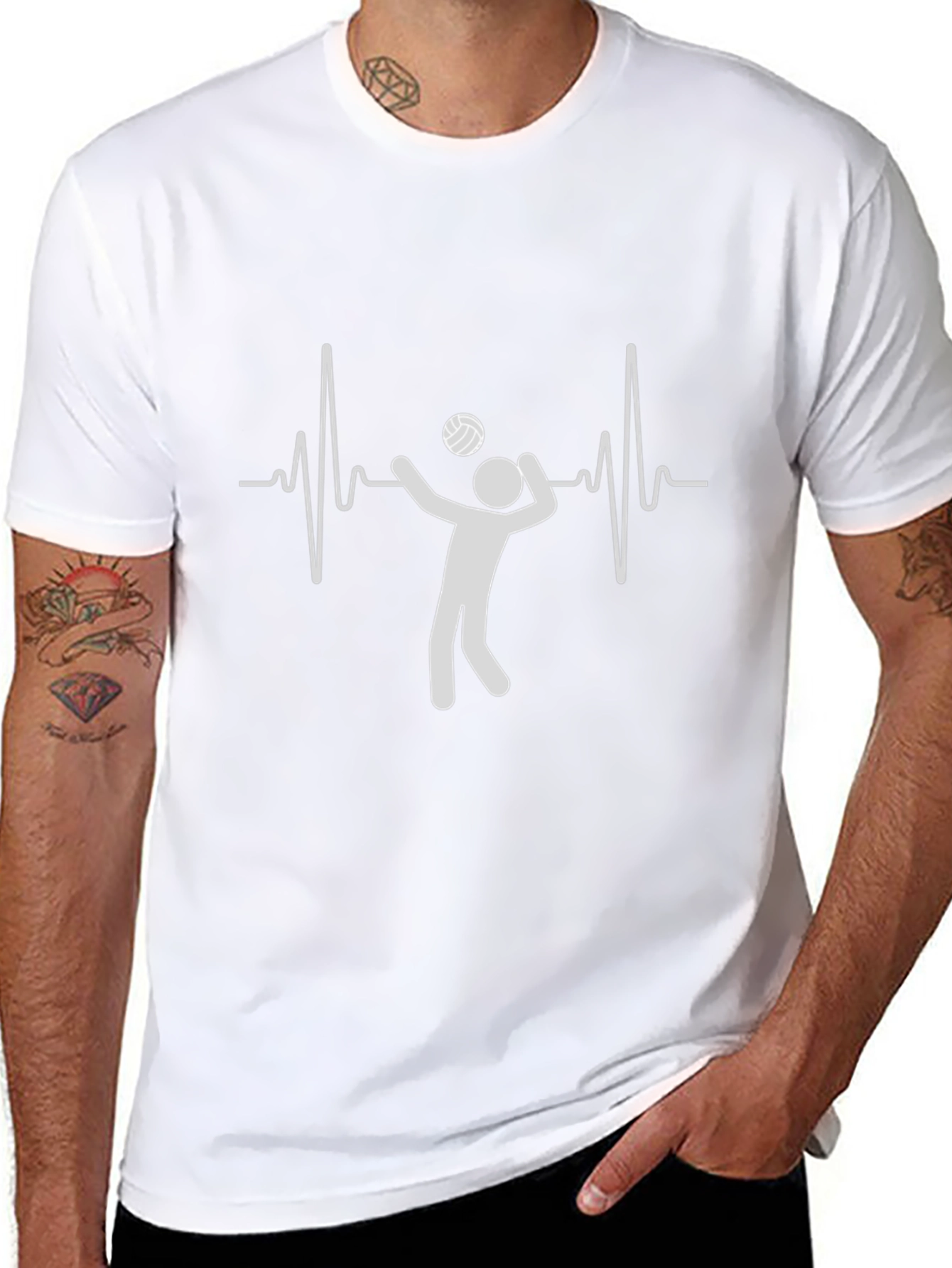 Volleyball Heartbeat T-Shirt