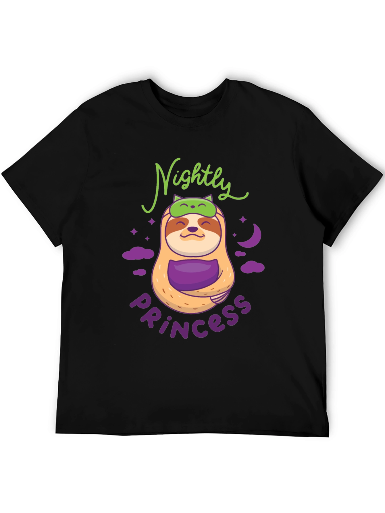 Nightly Princess Sloth Graphic T-Shirt