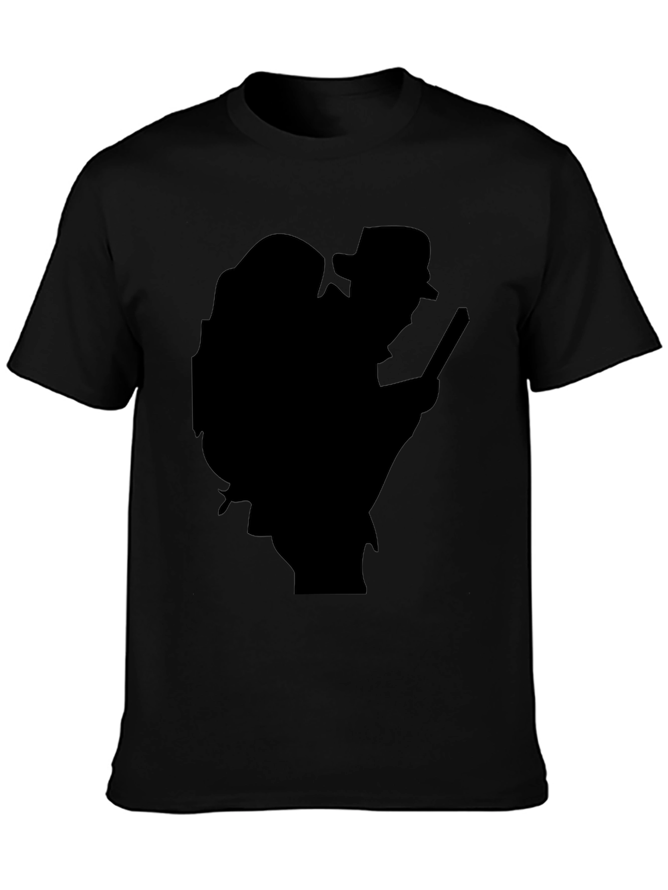 Black Hiker Silhouette T-Shirt