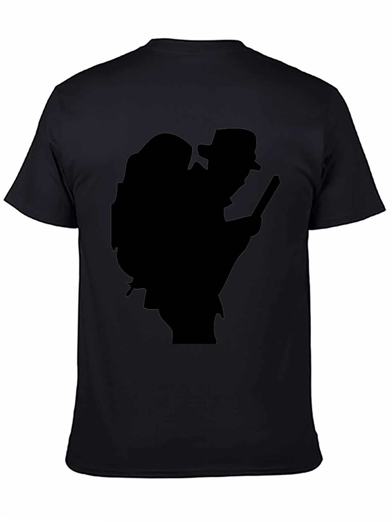 Black Hiker Silhouette T-Shirt