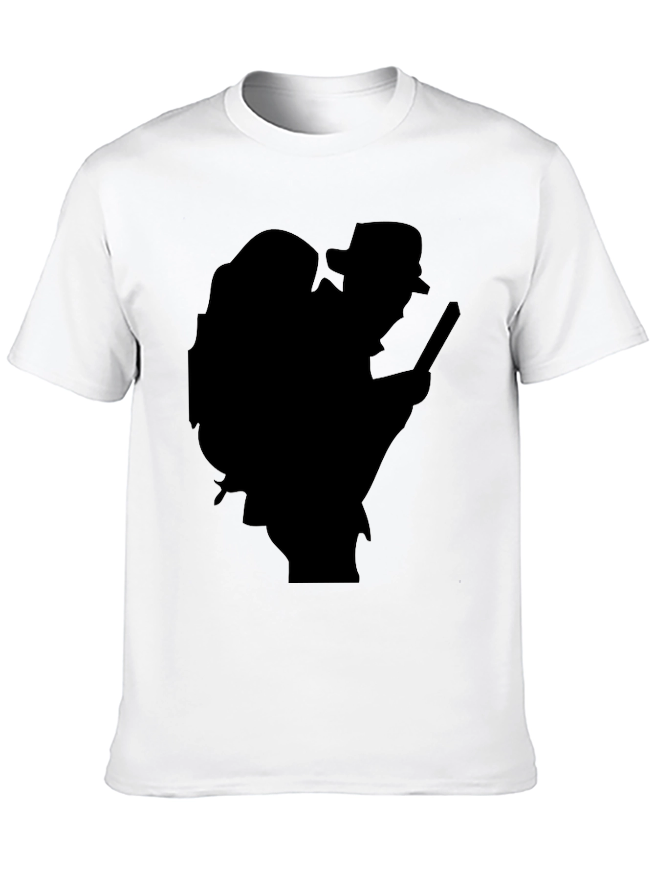 Black Hiker Silhouette T-Shirt