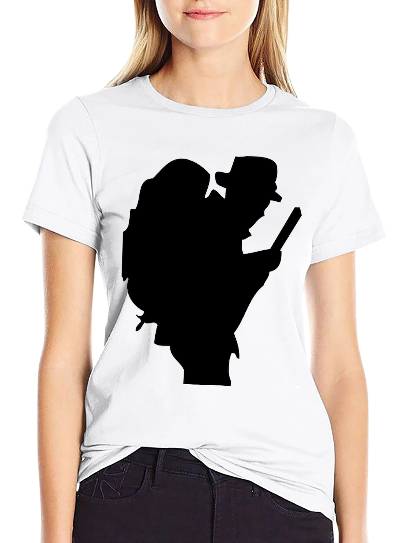 Black Hiker Silhouette T-Shirt