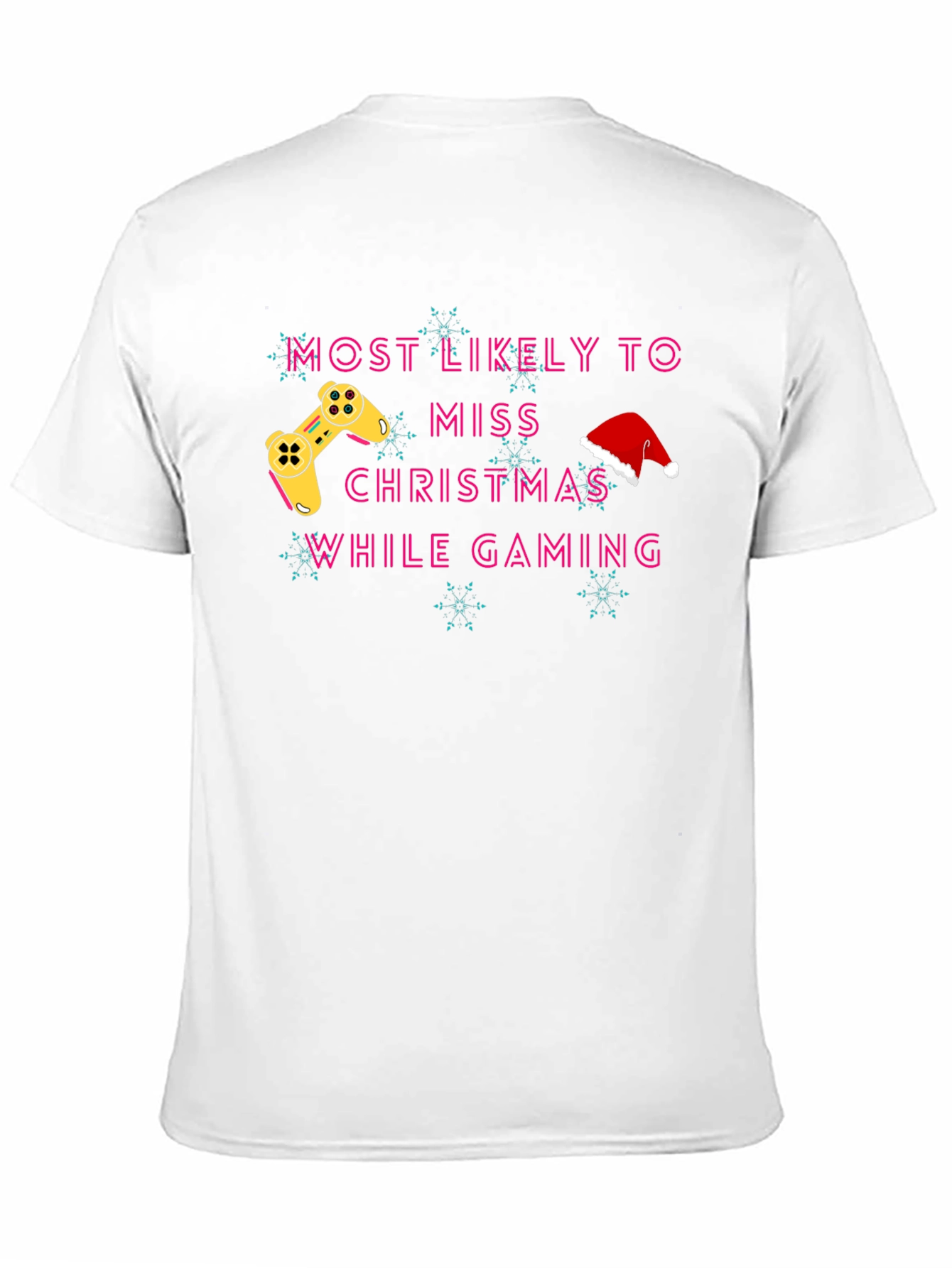 Gamer Christmas T-Shirt - Miss Christmas While Gaming