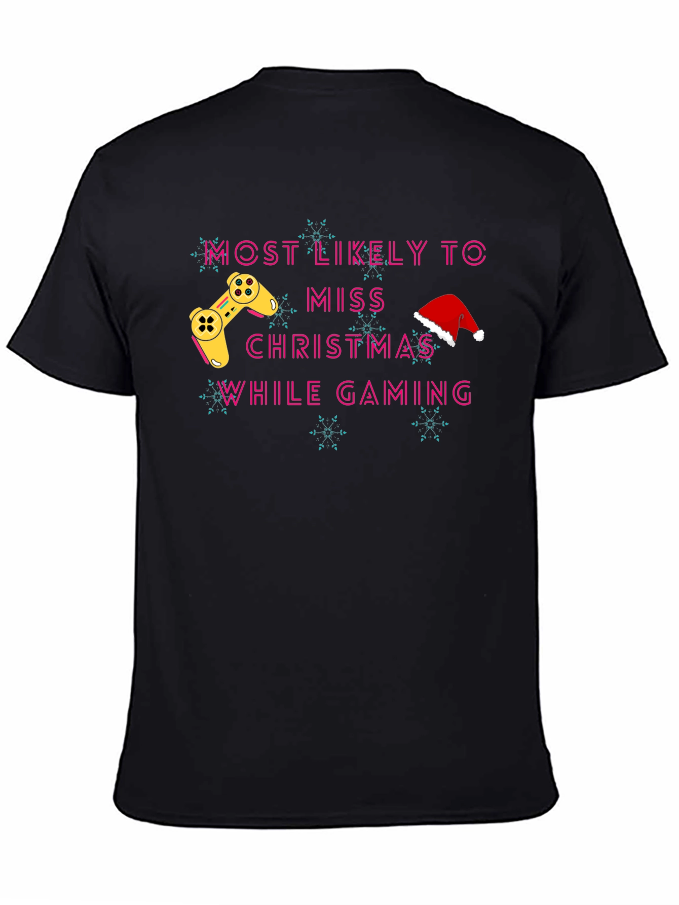 Gamer Christmas T-Shirt - Miss Christmas While Gaming
