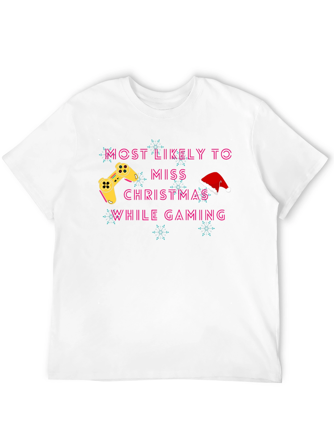 Gamer Christmas T-Shirt - Miss Christmas While Gaming