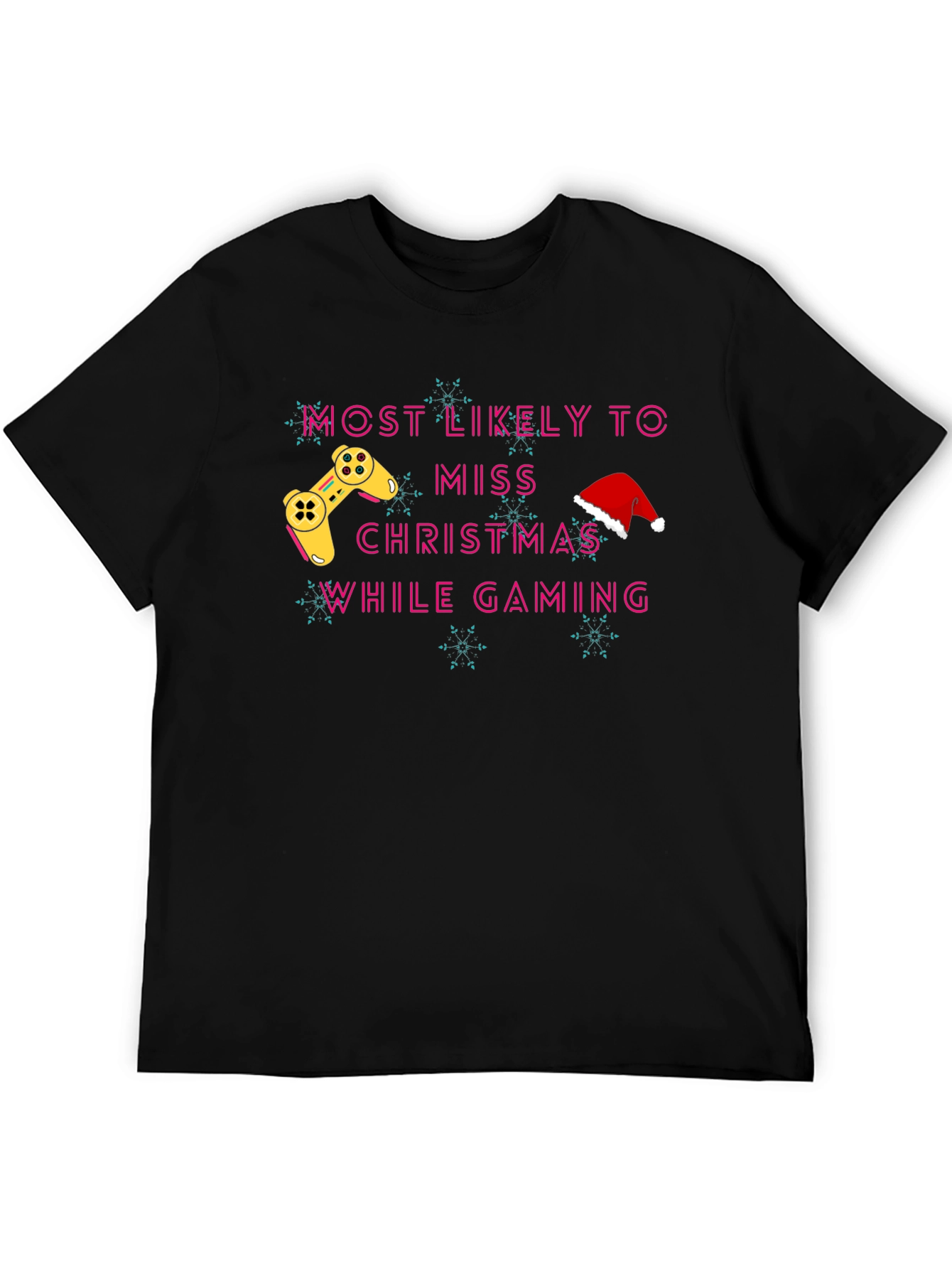 Gamer Christmas T-Shirt - Miss Christmas While Gaming