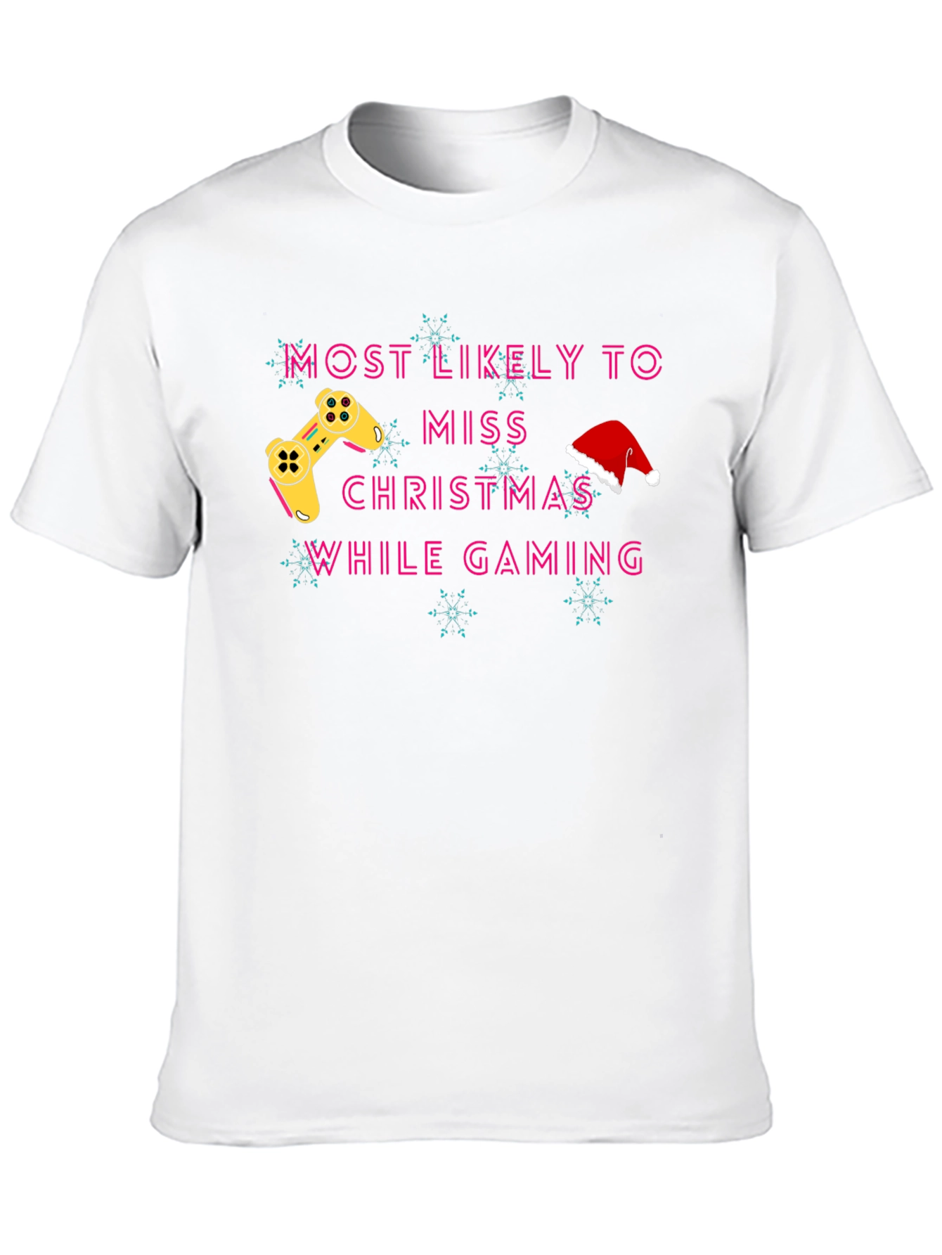 Gamer Christmas T-Shirt - Miss Christmas While Gaming