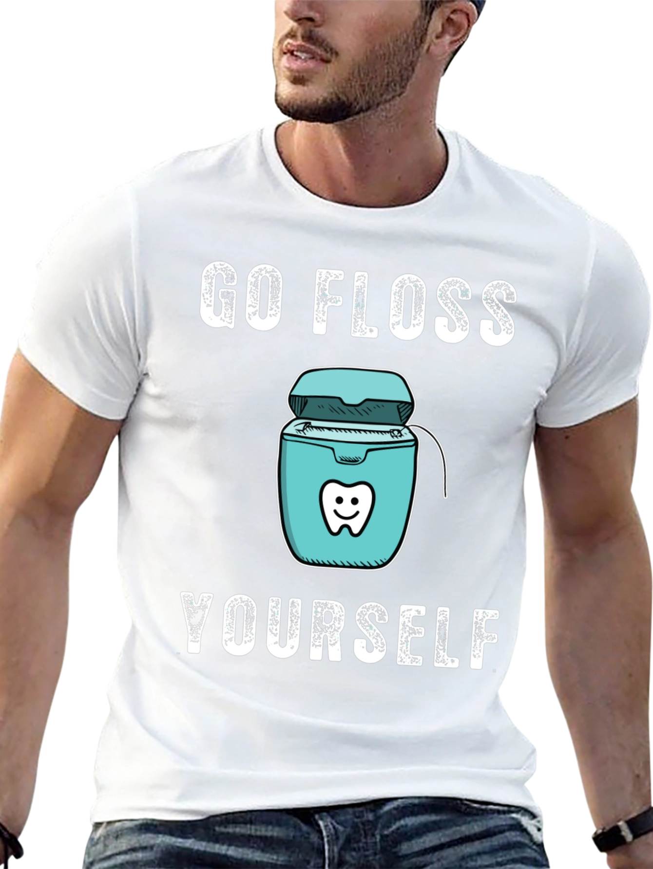 Go Floss Yourself Funny Dental T-Shirt
