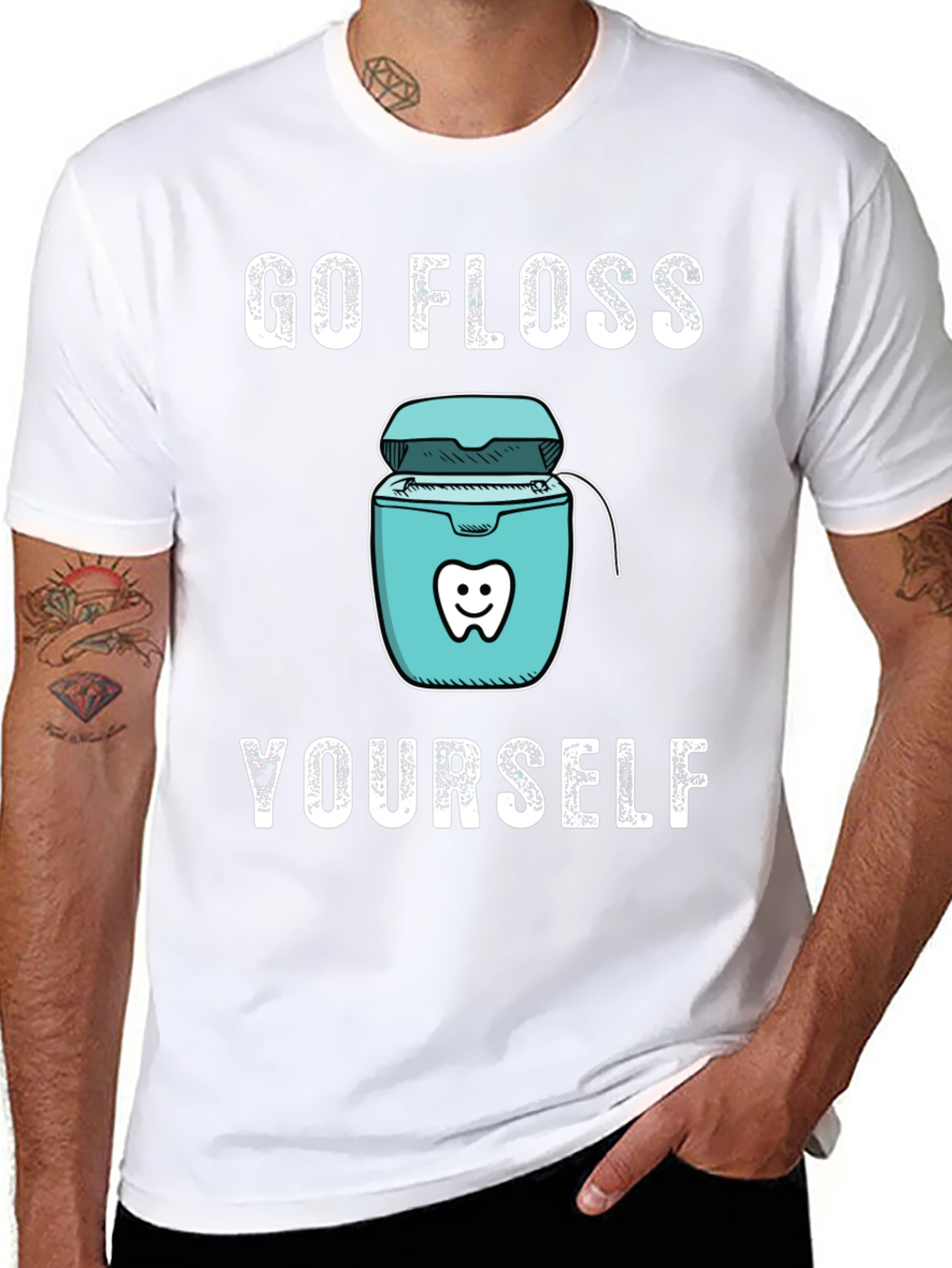 Go Floss Yourself Funny Dental T-Shirt