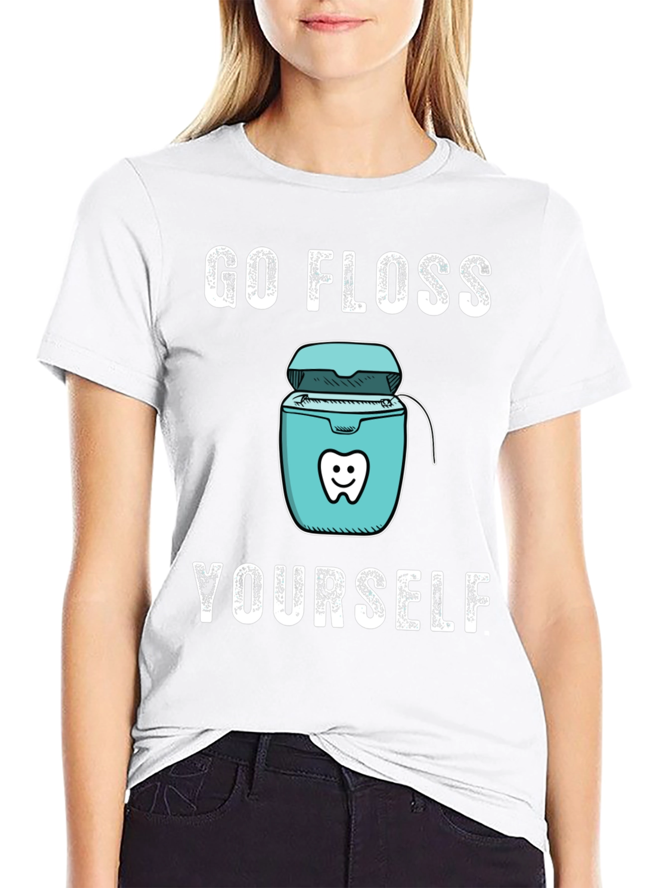 Go Floss Yourself Funny Dental T-Shirt