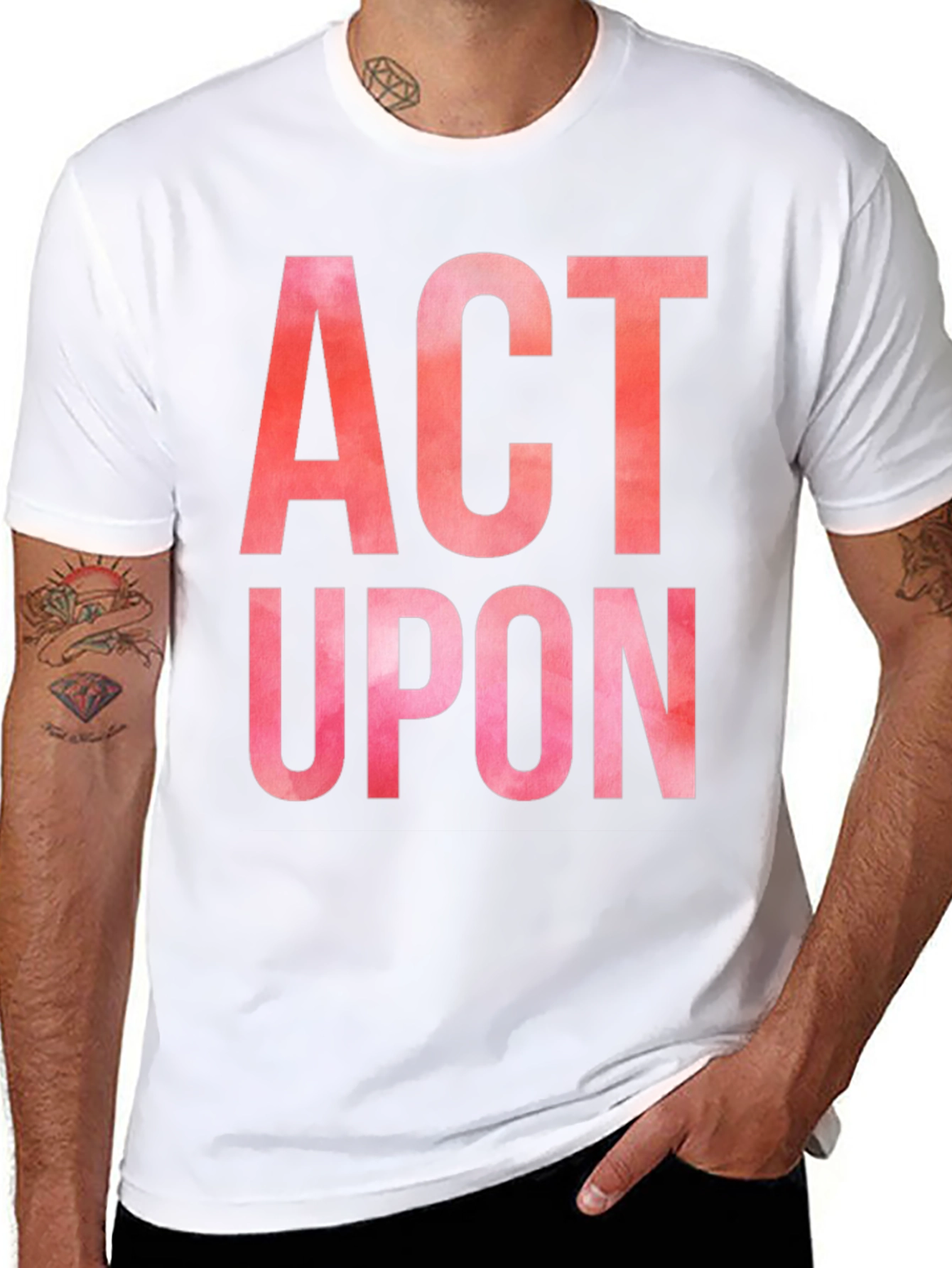 Act Upon Graphic Tee - Bold Statement Shirt