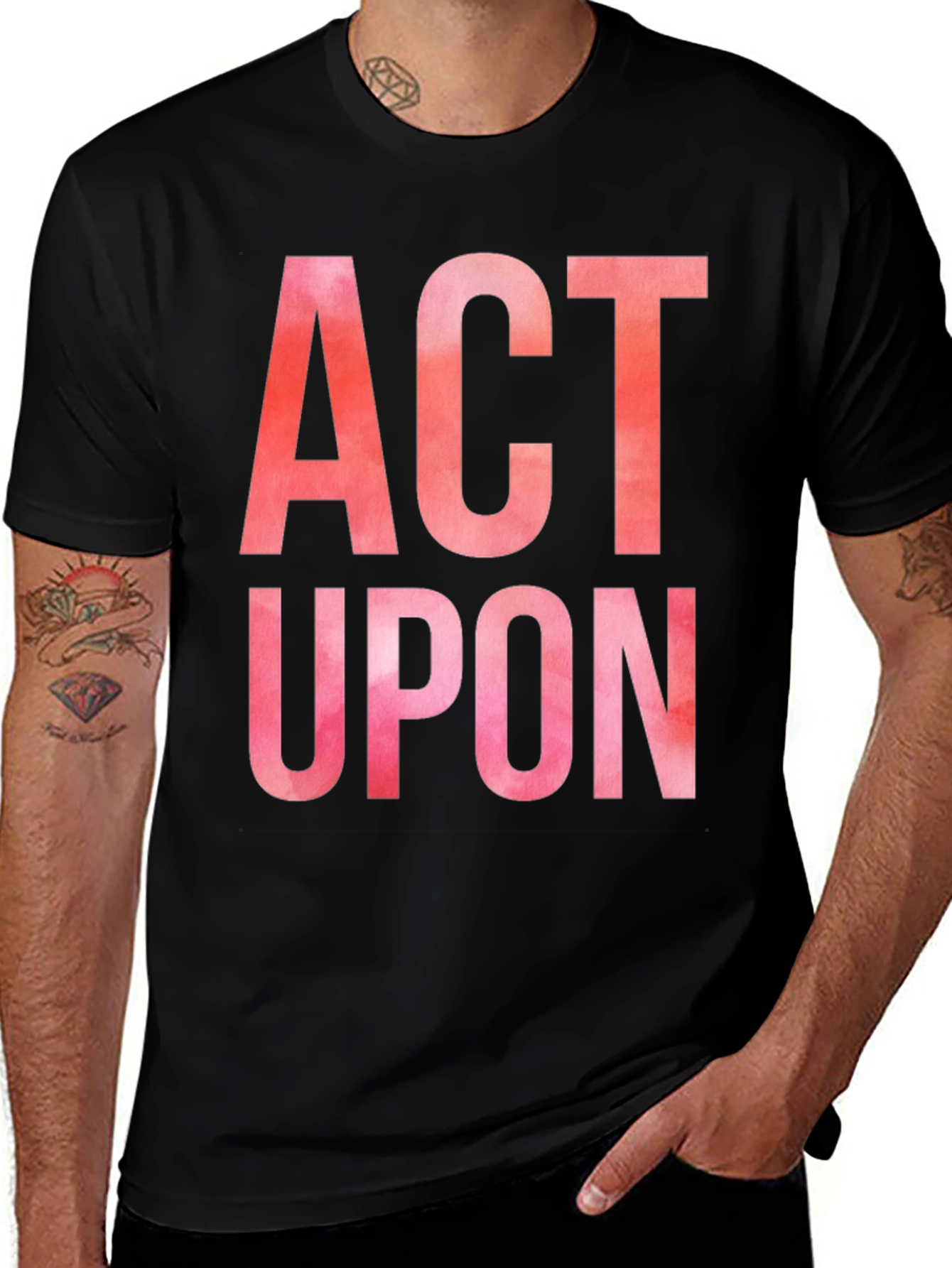 Act Upon Graphic Tee - Bold Statement Shirt