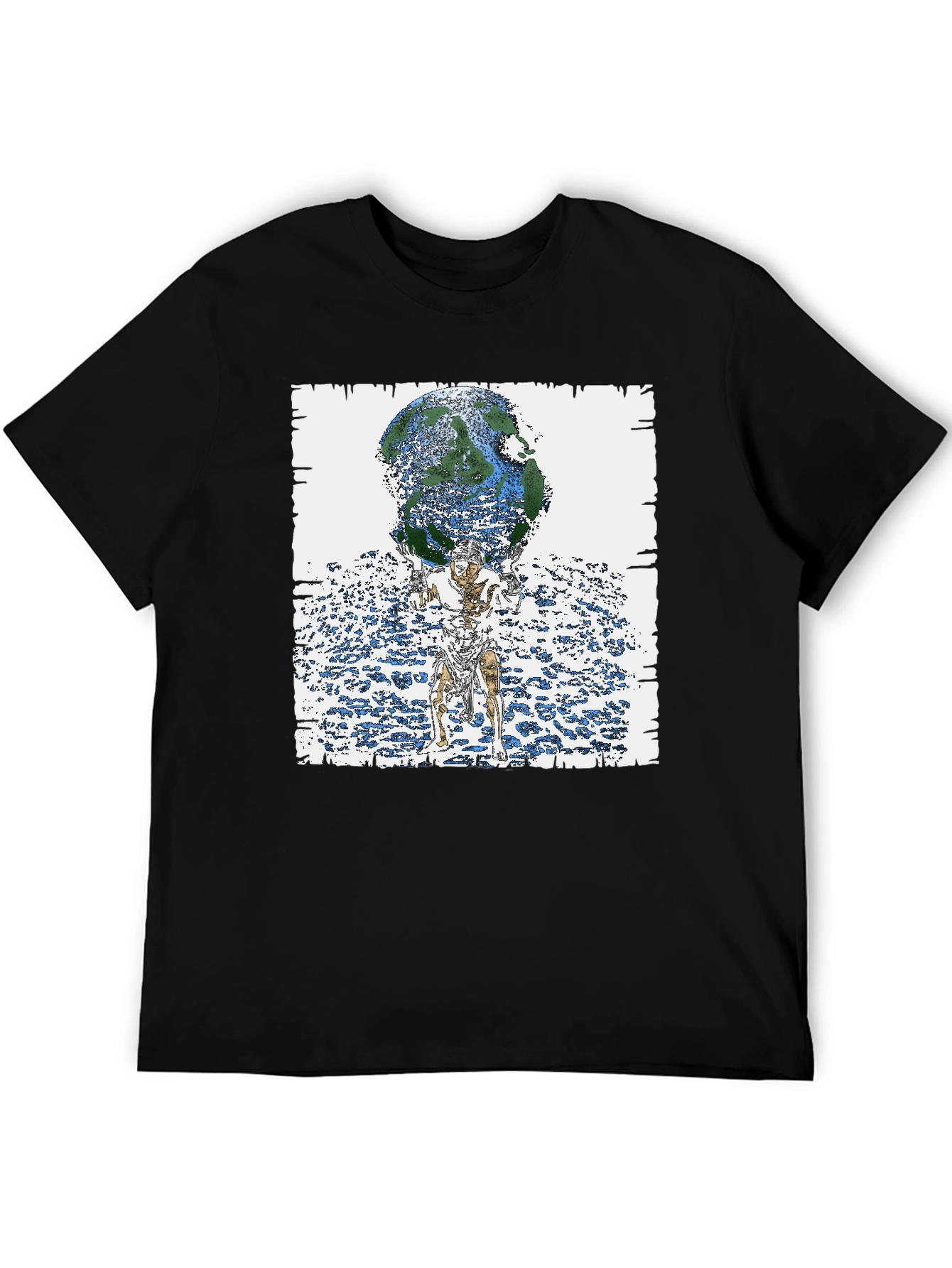 Atlas Earth Graphic Tee - Black T-Shirt