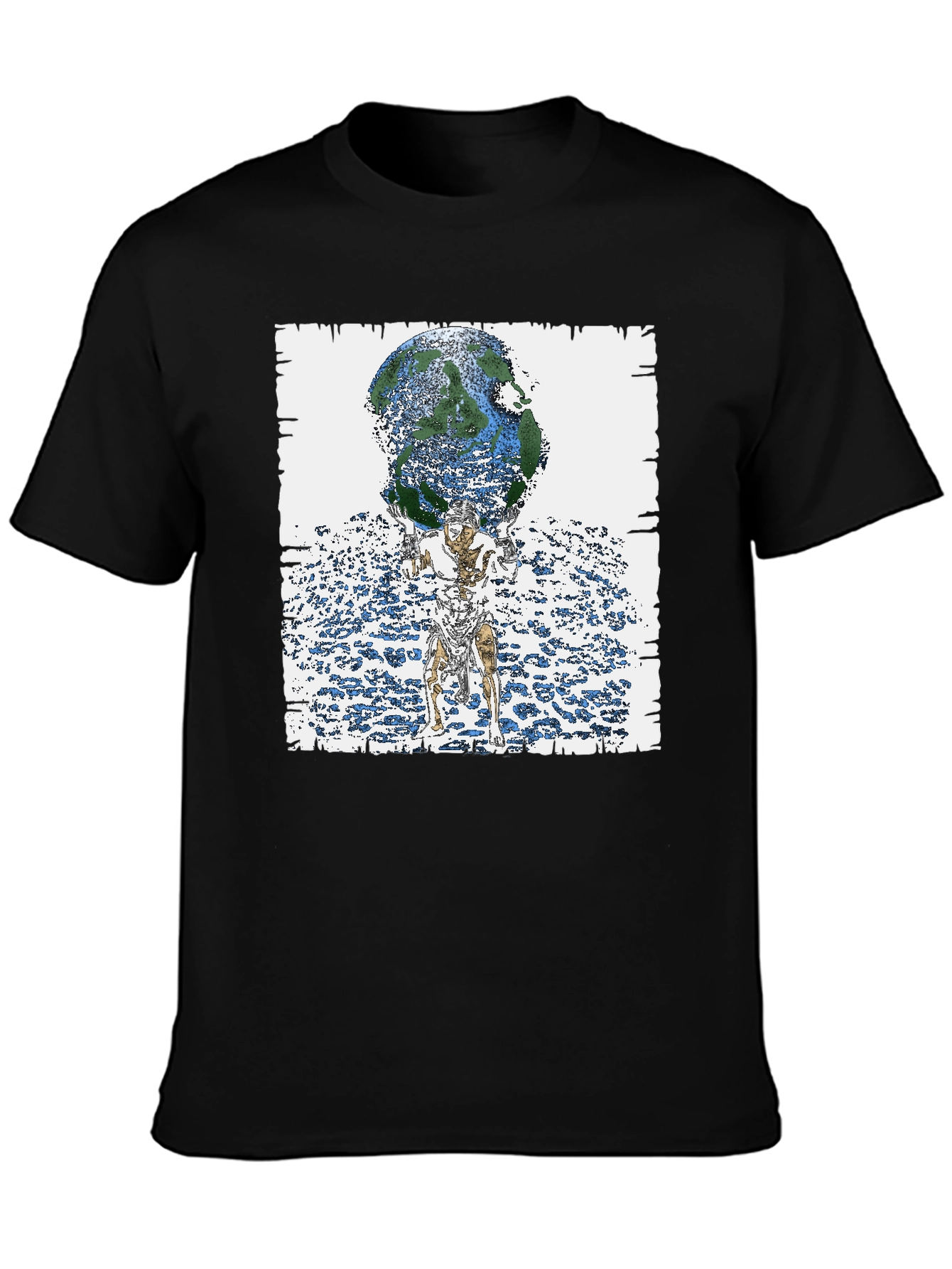 Atlas Earth Graphic Tee - Black T-Shirt