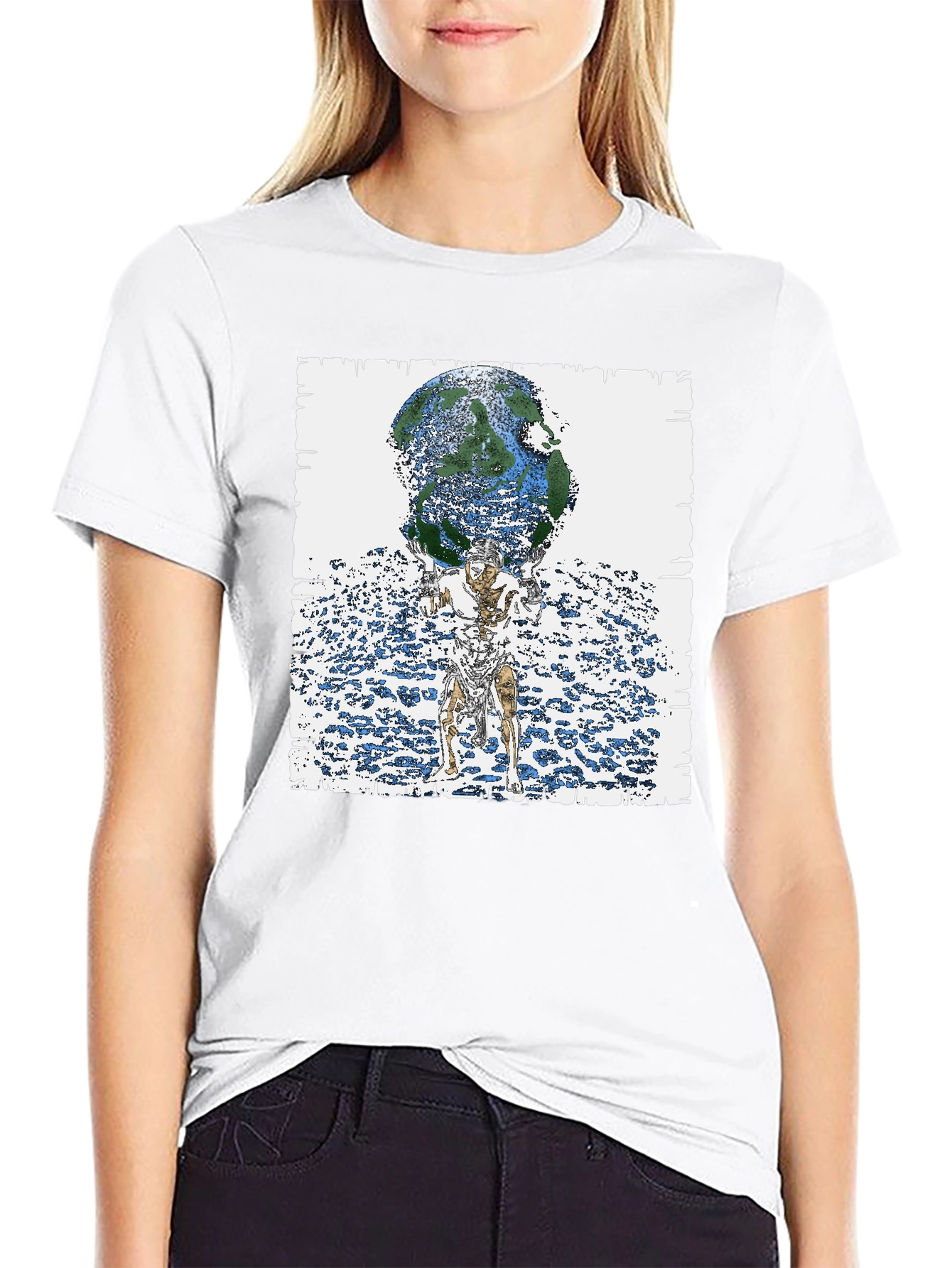 Atlas Earth Graphic Tee - Black T-Shirt