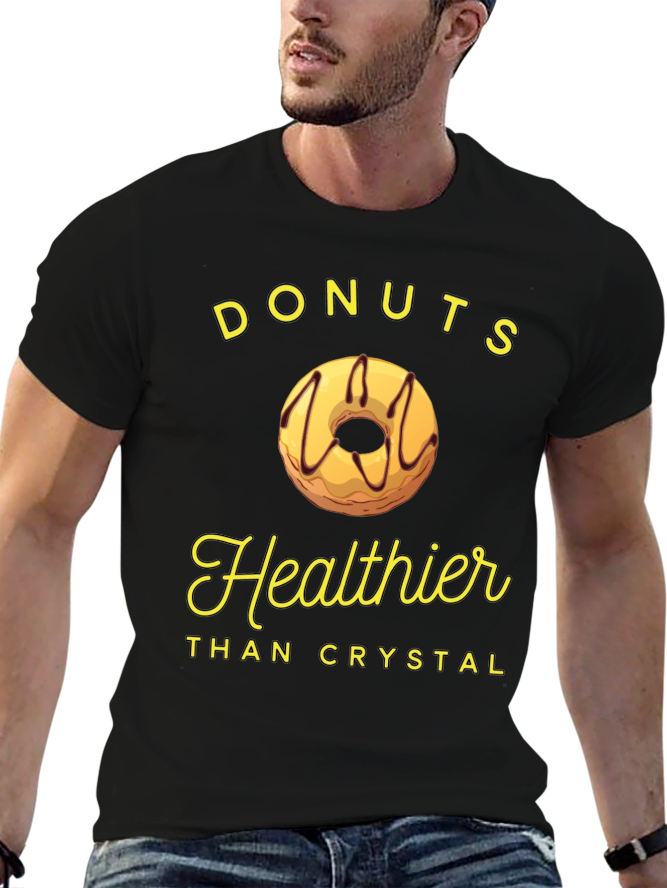 Donuts Healthier Than Crystal Funny T-Shirt