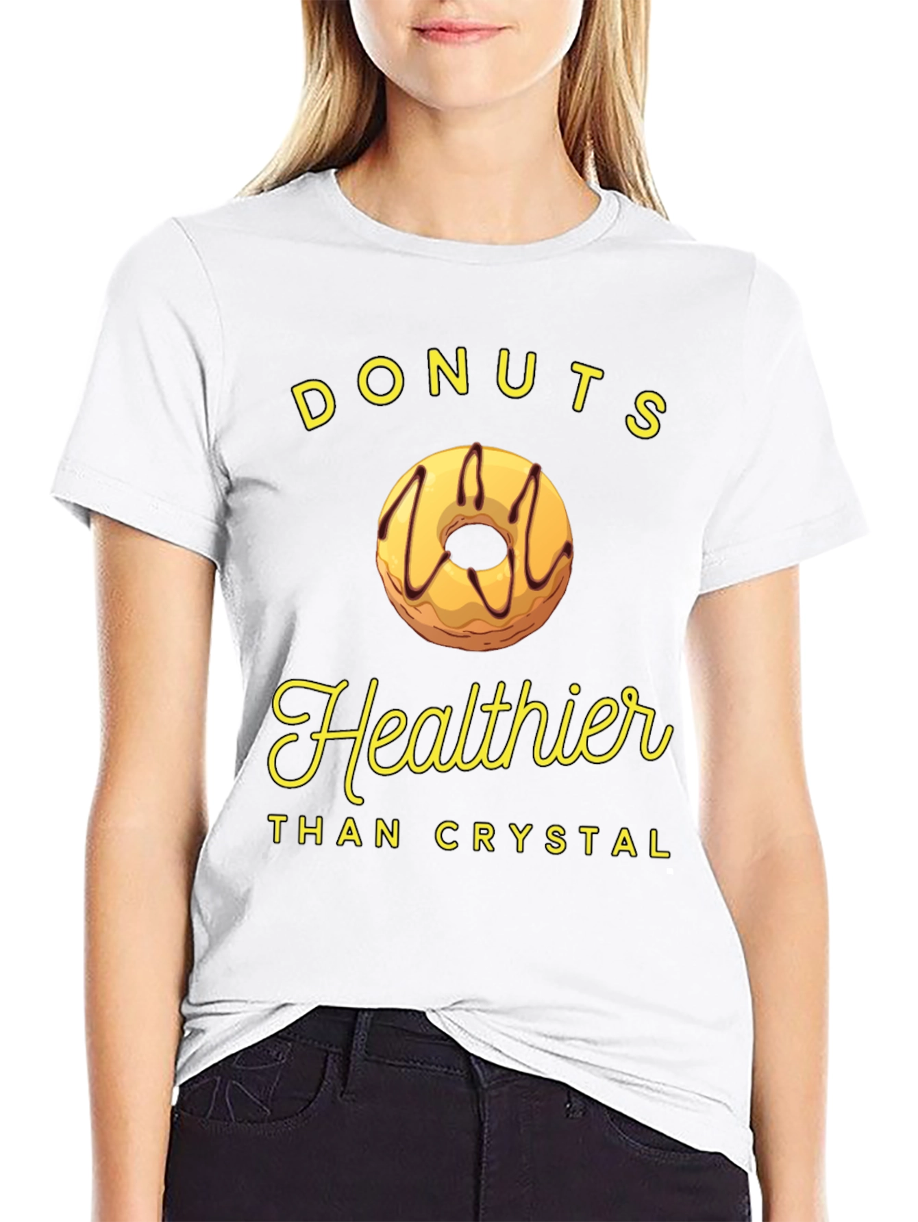 Donuts Healthier Than Crystal Funny T-Shirt