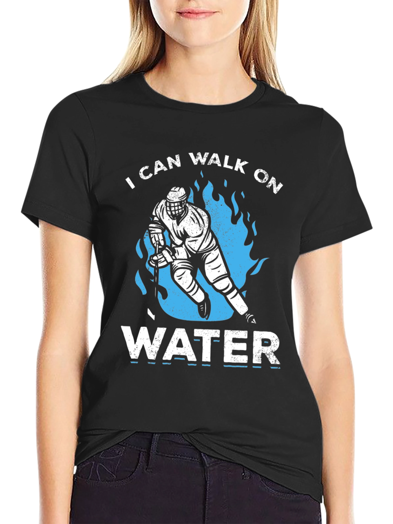 I Can Walk On Water Hockey T-Shirt