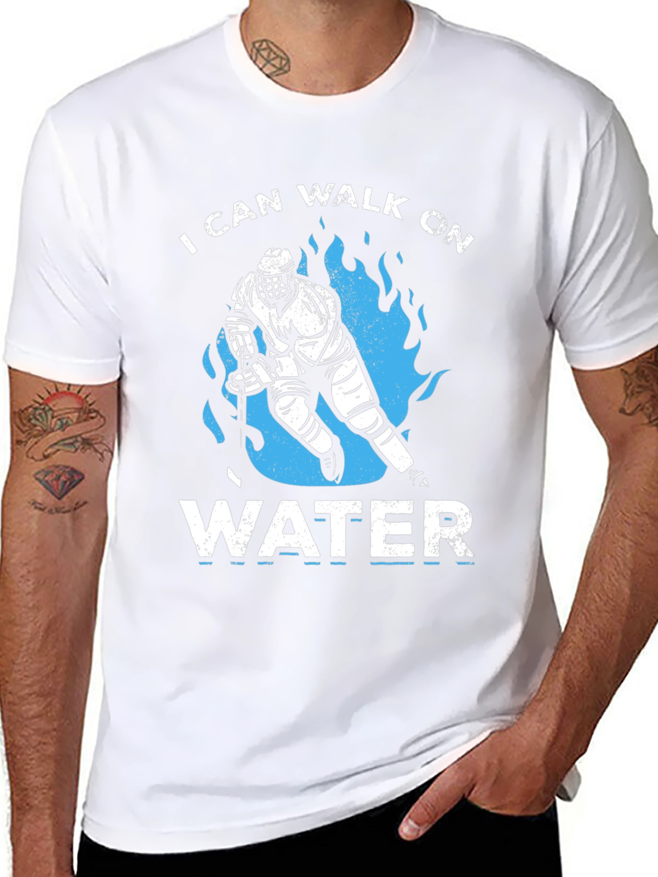 I Can Walk On Water Hockey T-Shirt