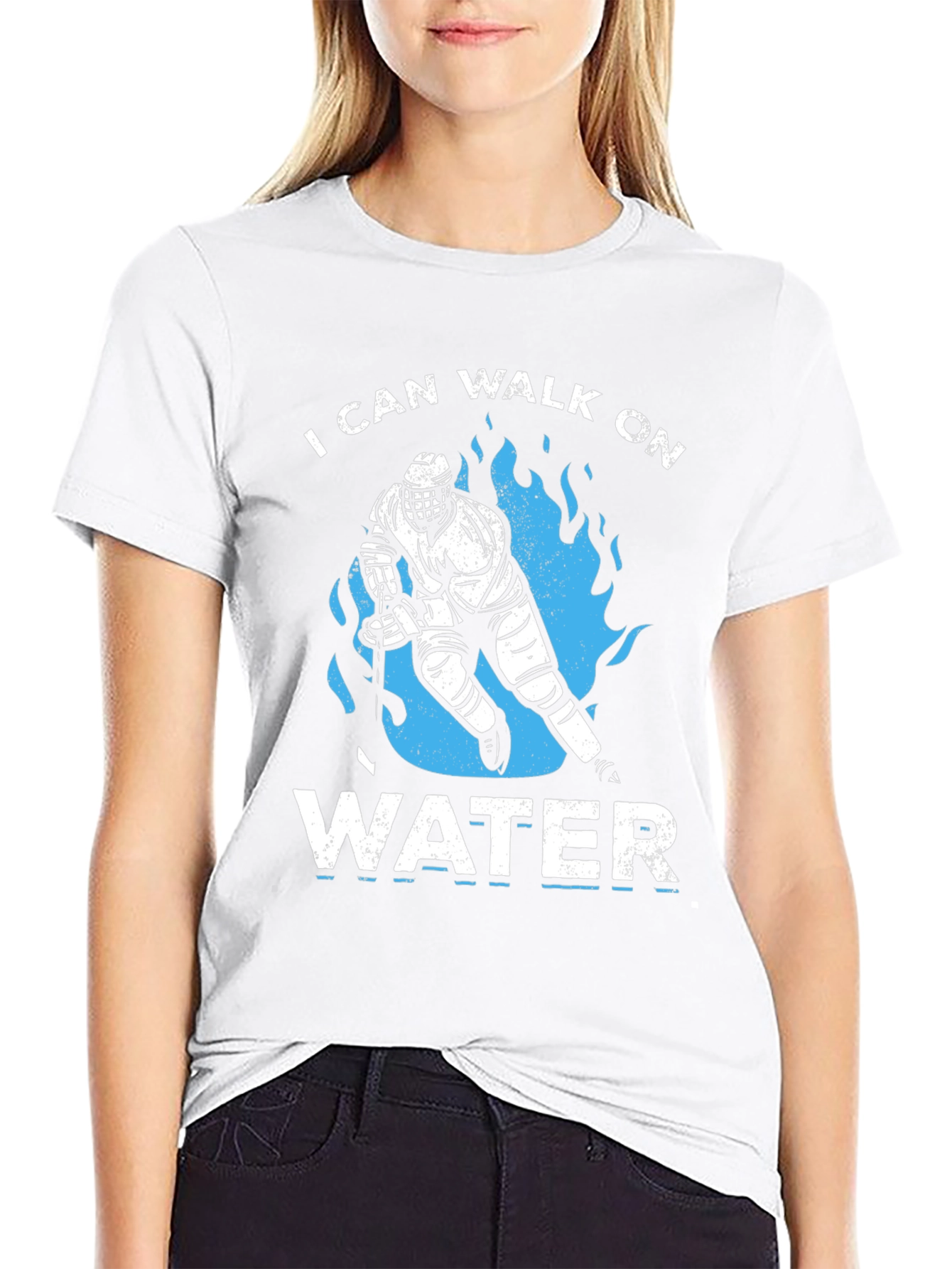I Can Walk On Water Hockey T-Shirt