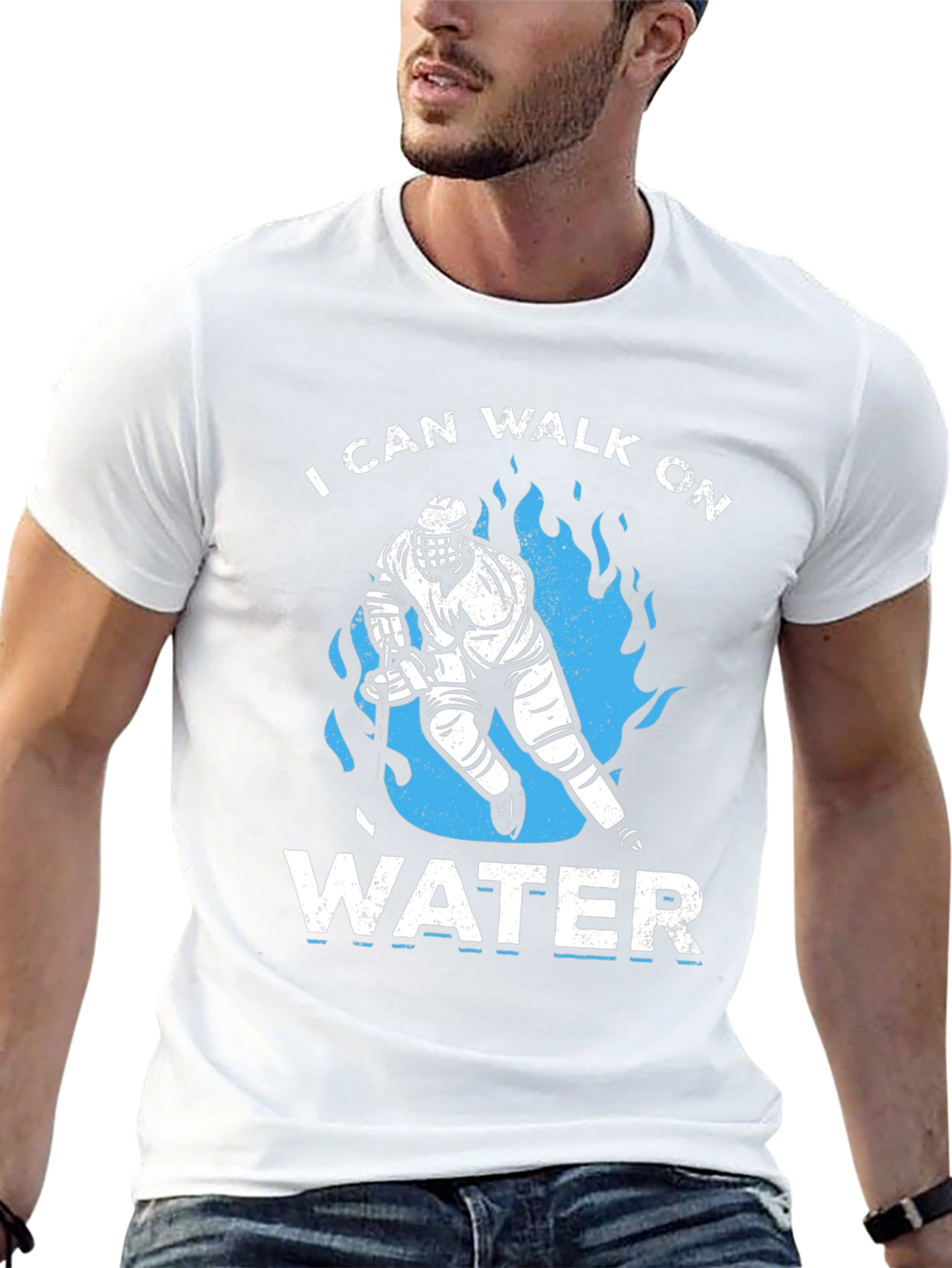 I Can Walk On Water Hockey T-Shirt