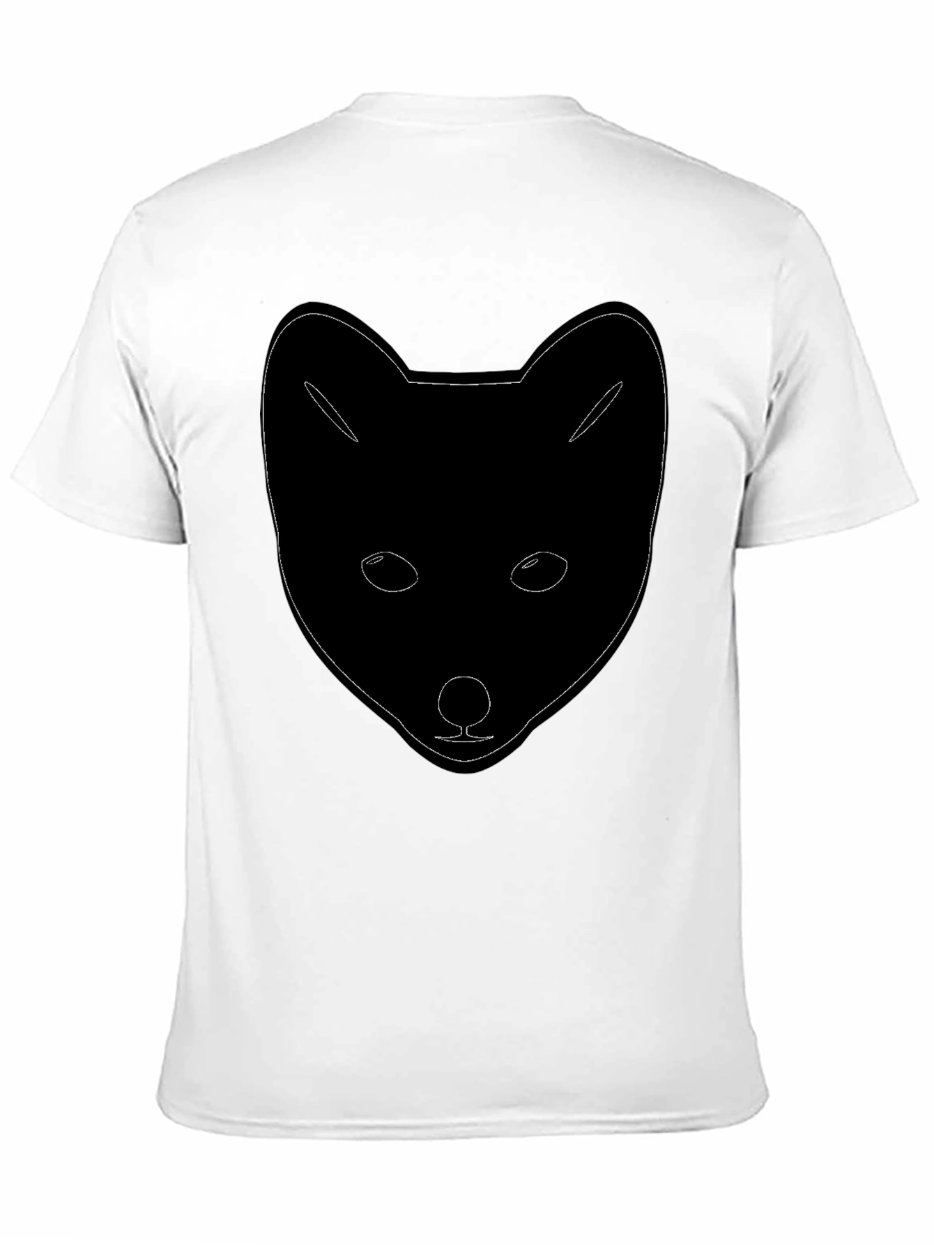 Fox Outline Black Graphic Tee