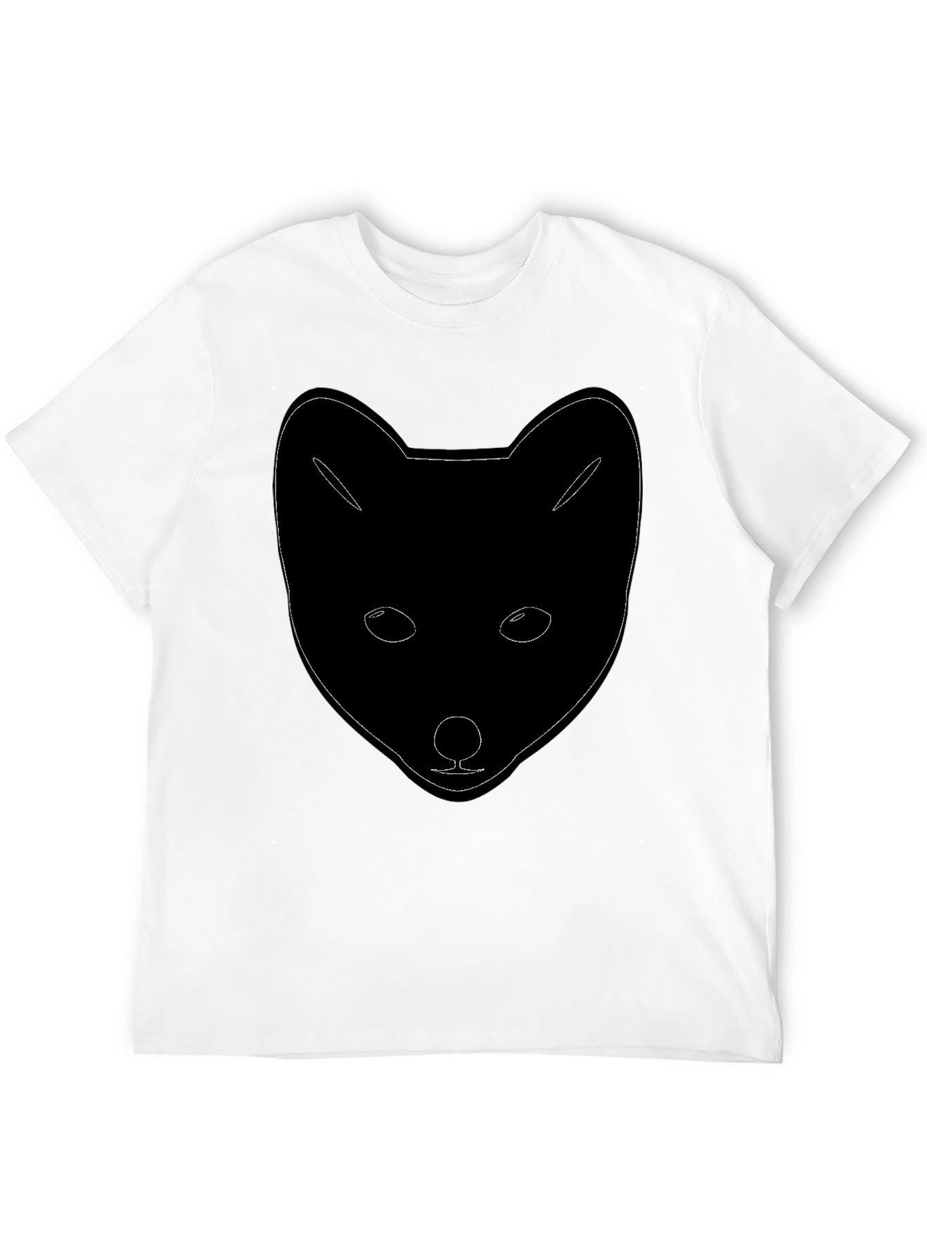Fox Outline Black Graphic Tee