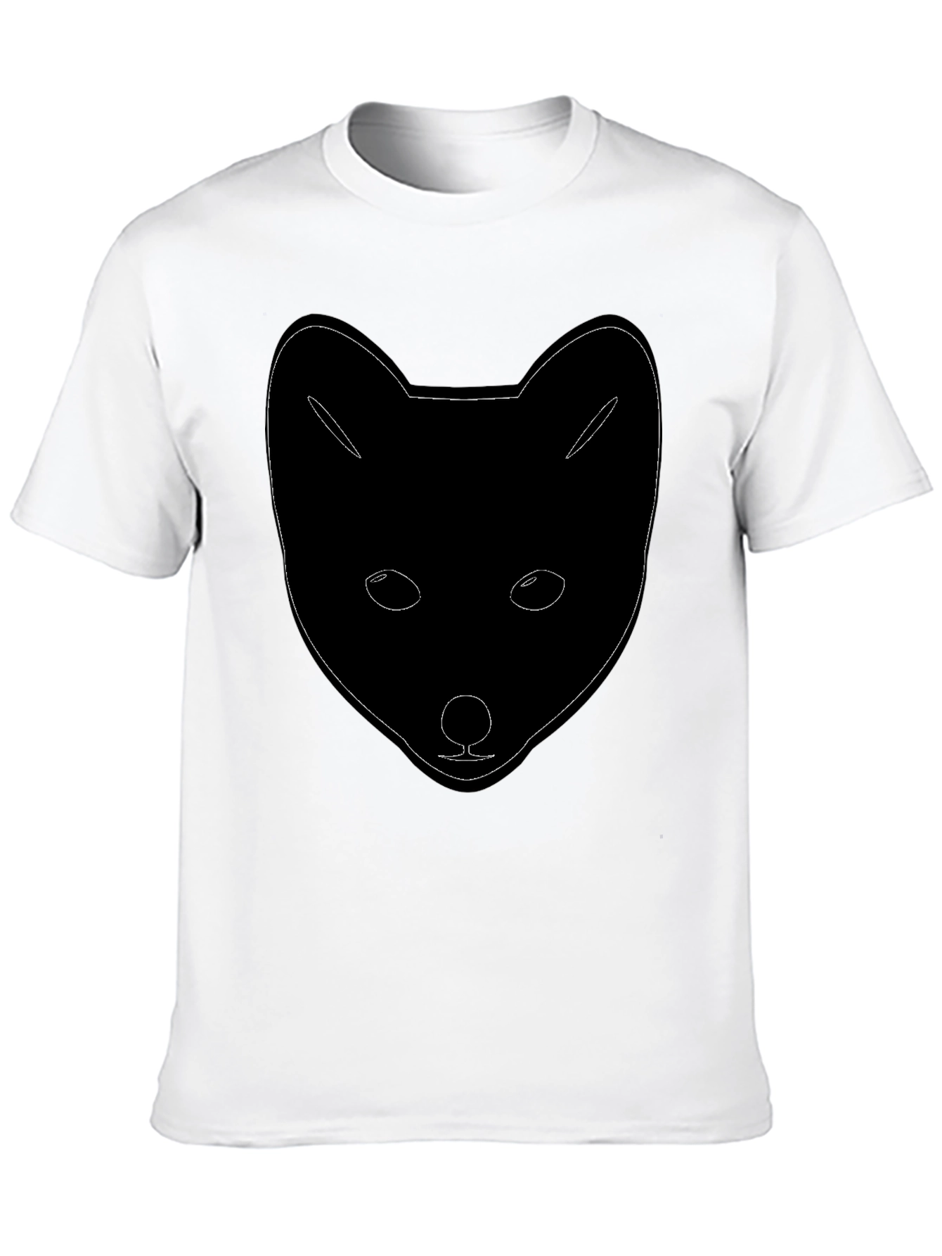 Fox Outline Black Graphic Tee