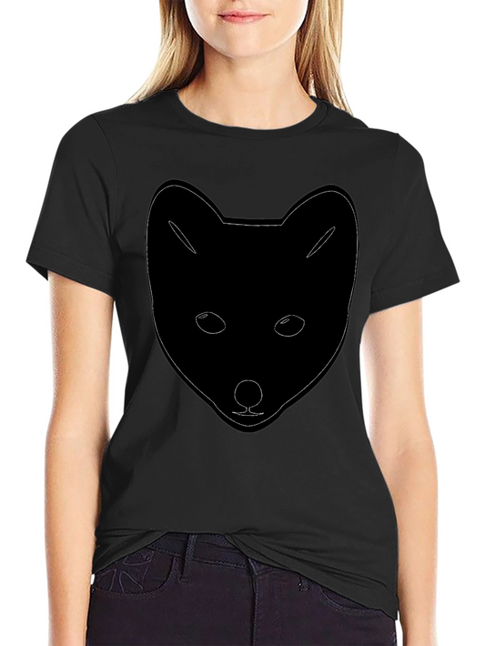 Fox Outline Black Graphic Tee